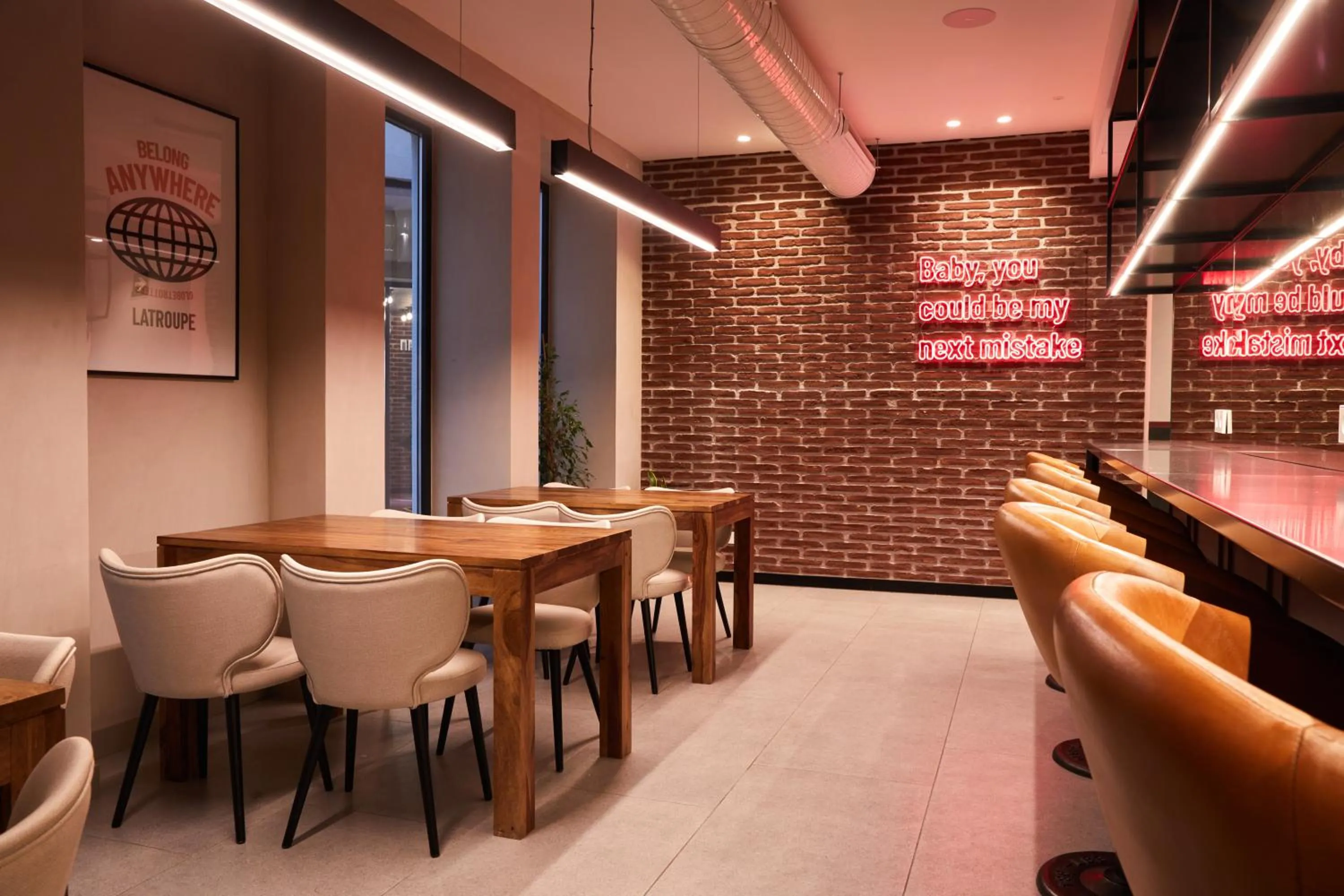 Seating area in LATROUPE Prado Hostel