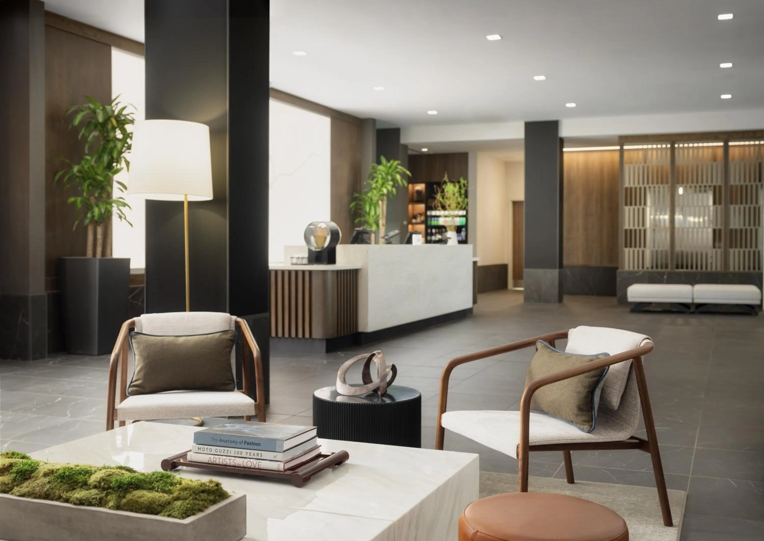 Lobby or reception in AC Hotel by Marriott Dayton