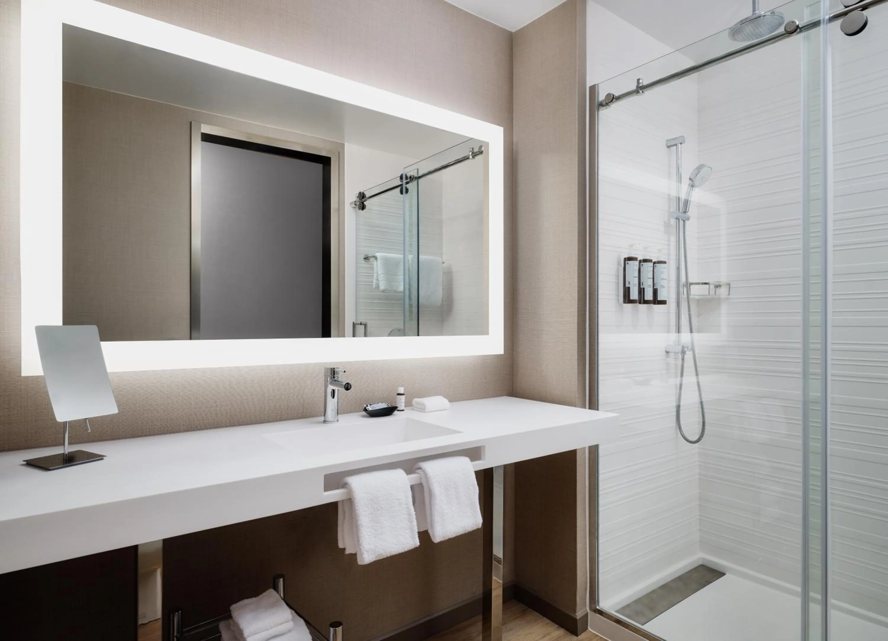 Shower in AC Hotel by Marriott Dayton