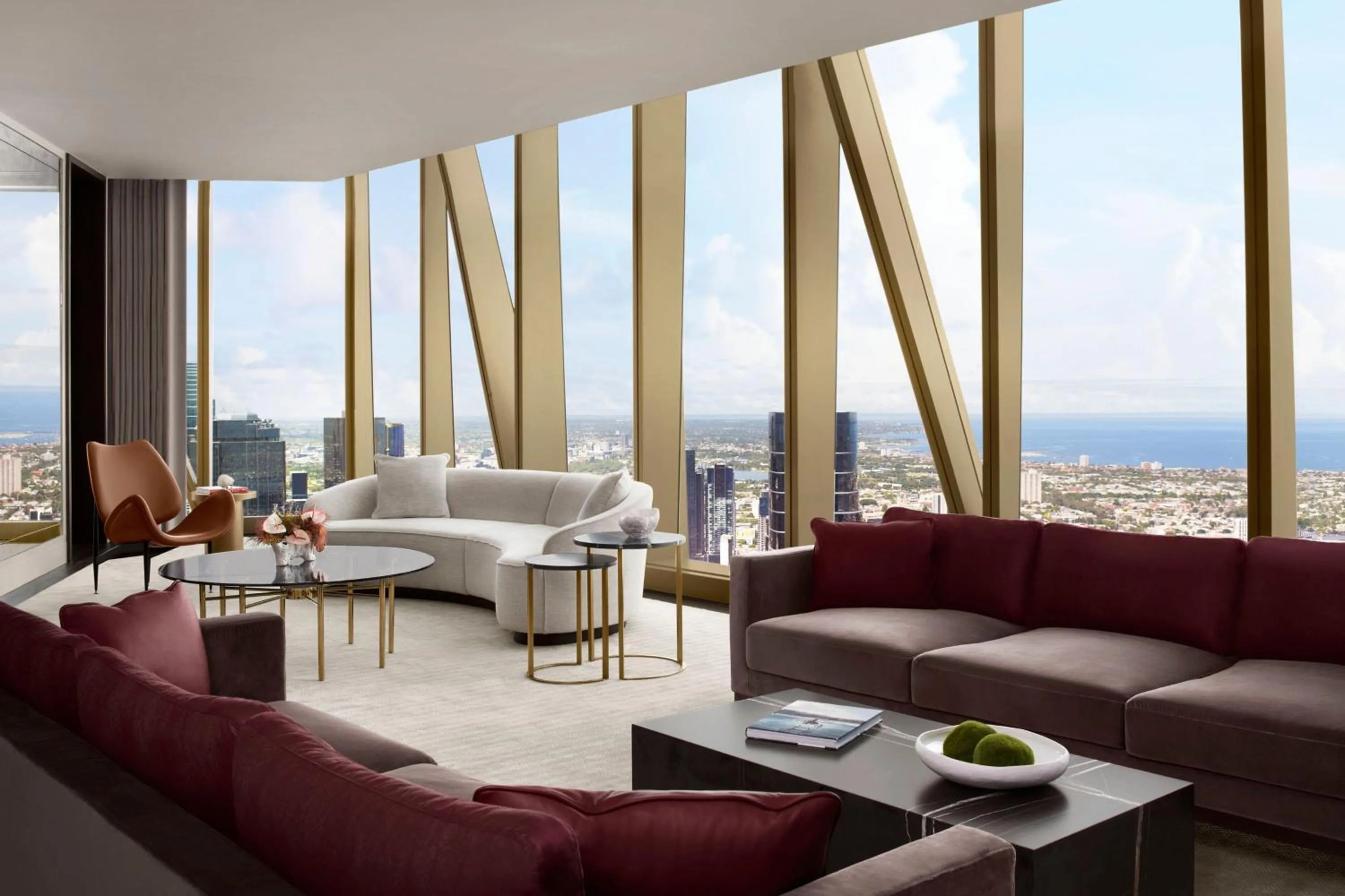 Living room in The Ritz-Carlton, Melbourne