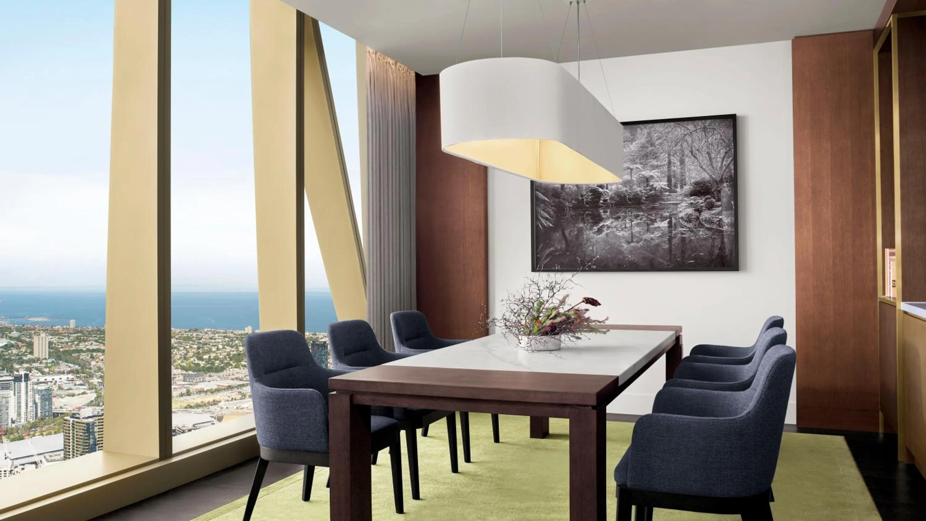 Dining area in The Ritz-Carlton, Melbourne