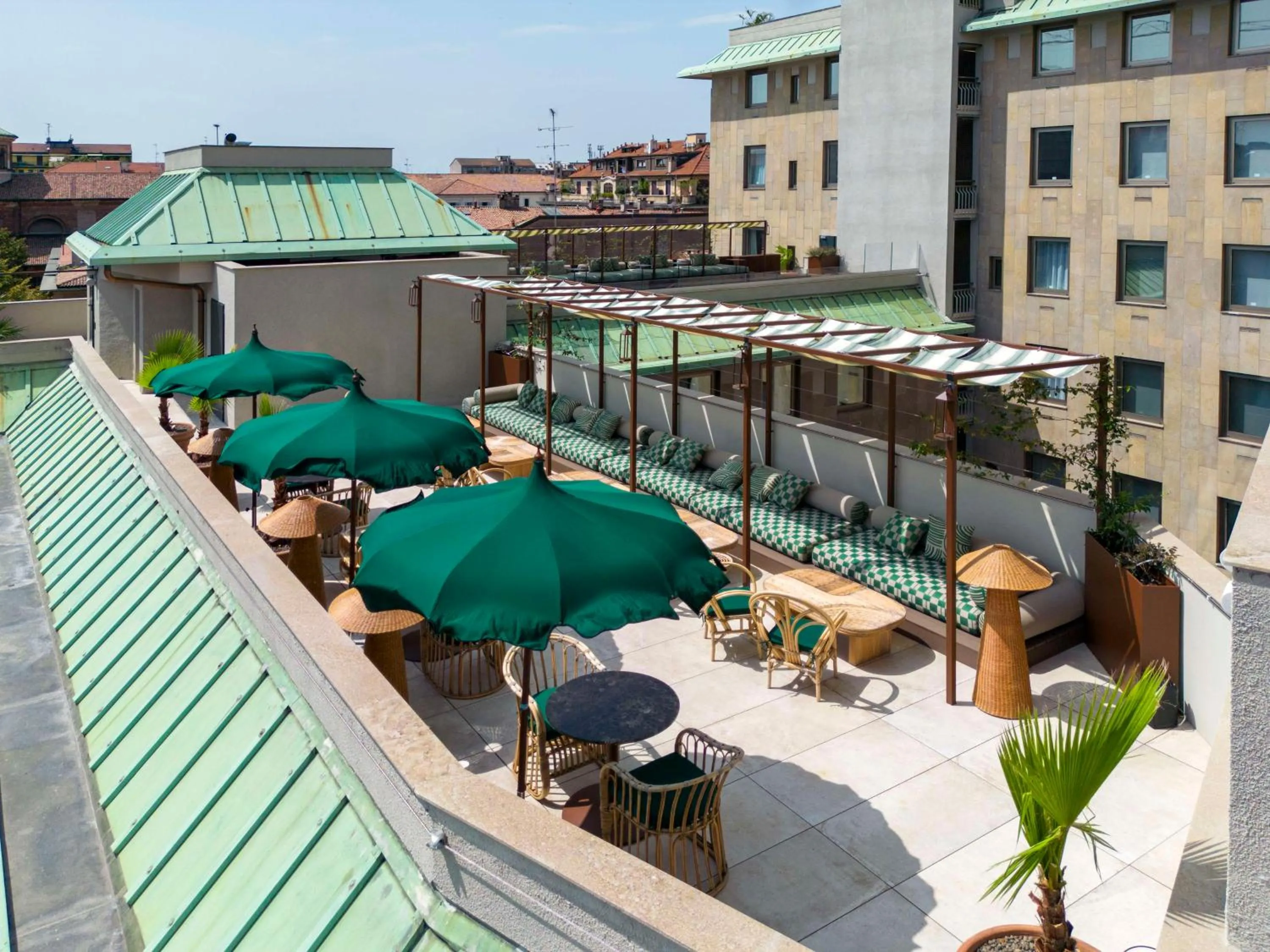 Pool view in Radisson Collection Hotel, Santa Sofia Milan