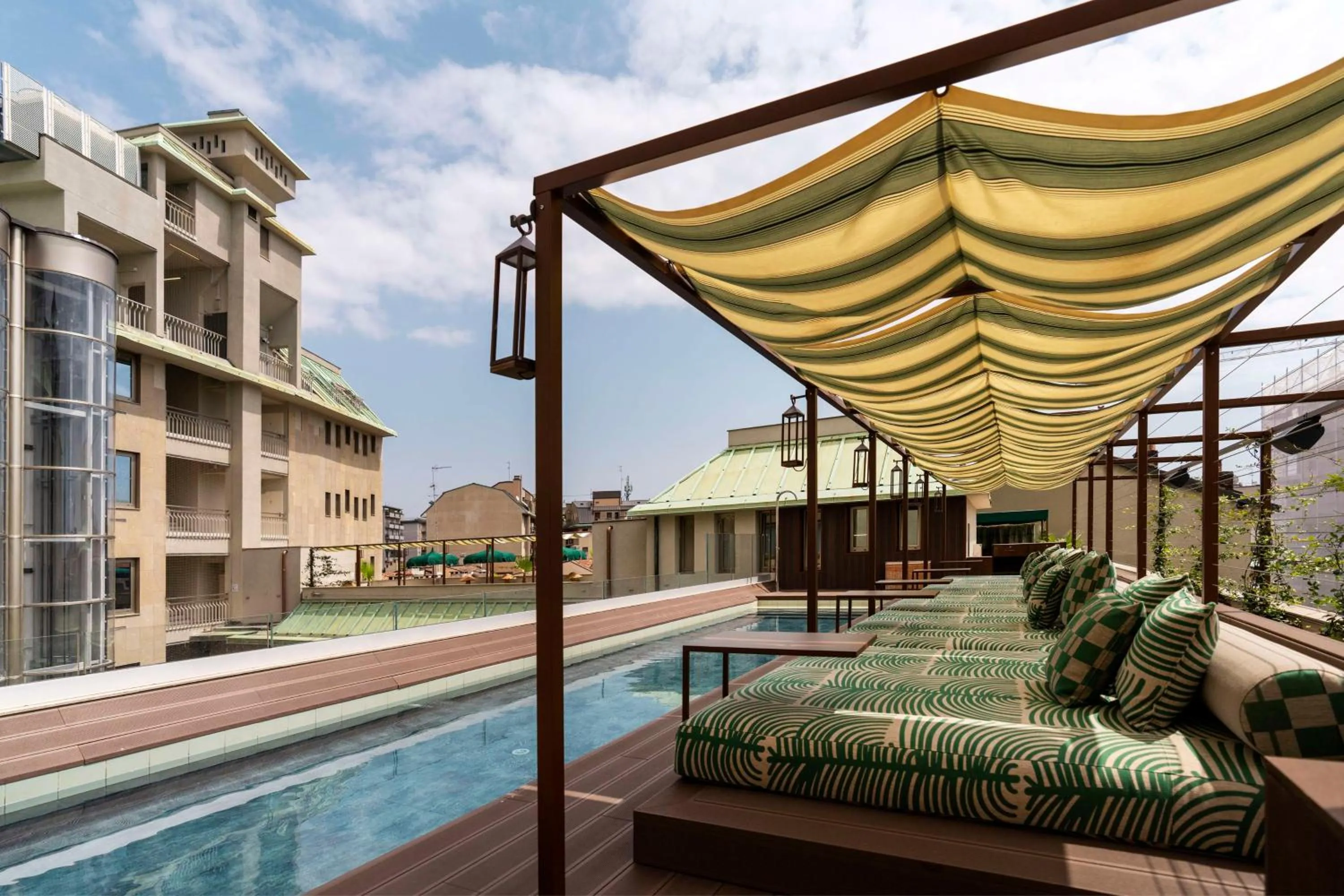 Pool view in Radisson Collection Hotel, Santa Sofia Milan