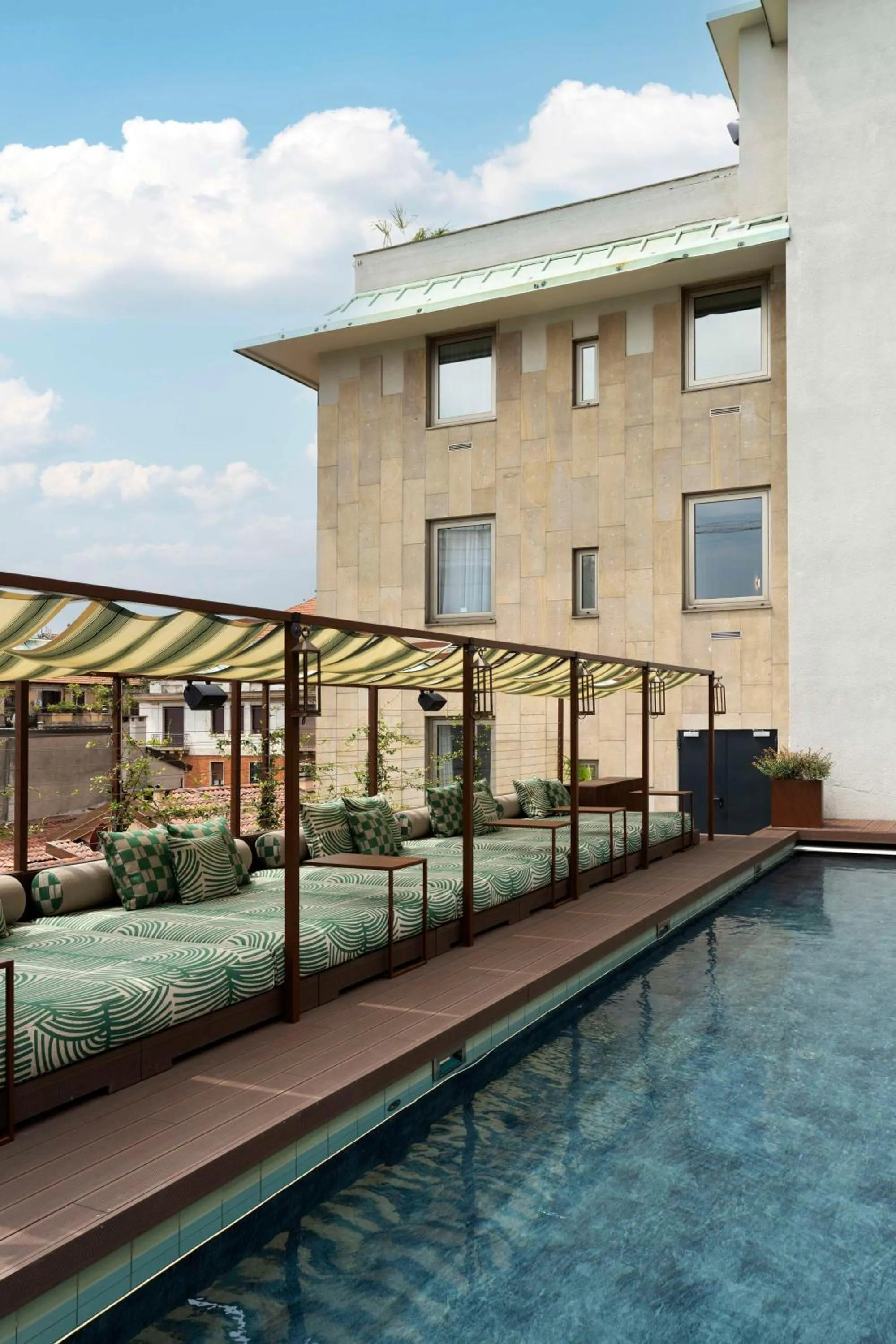 Pool view in Radisson Collection Hotel, Santa Sofia Milan