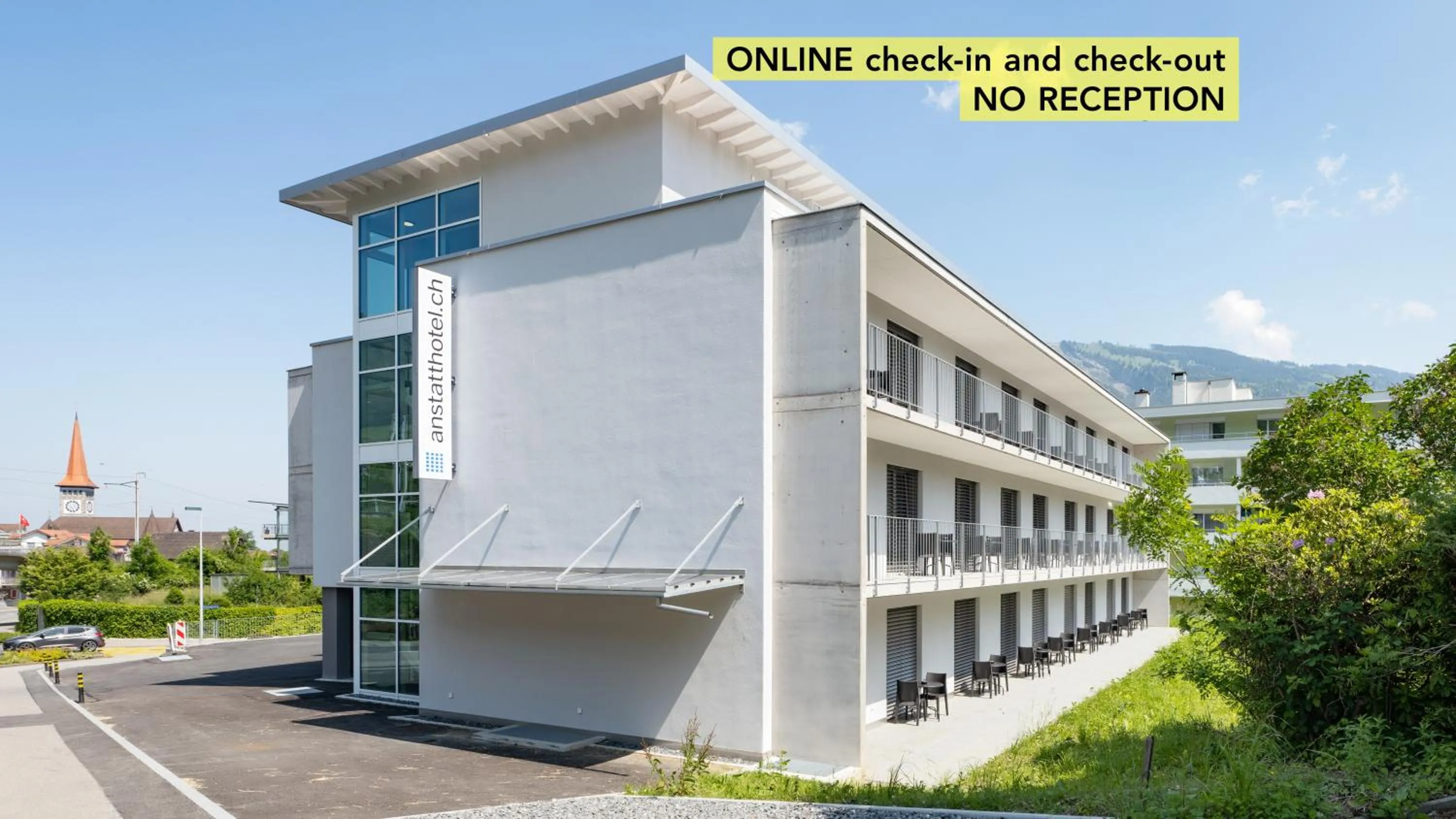 Property building in Anstatthotel Goldau - self-check-in
