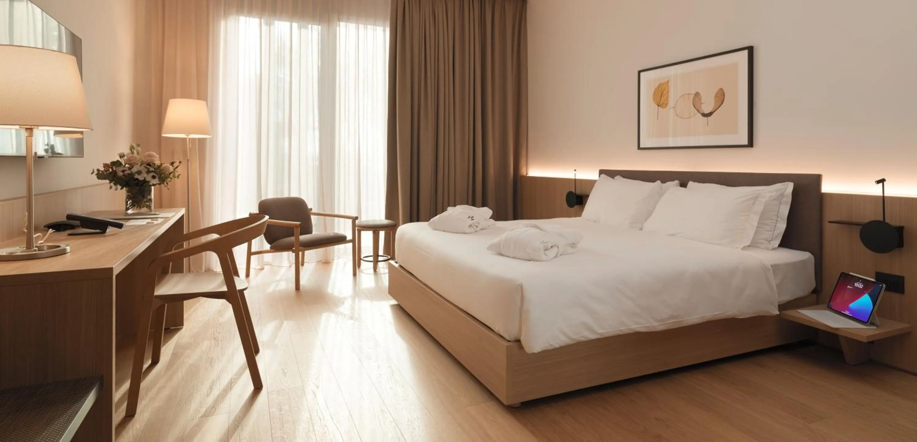 Bed in Le Fucine Hotel