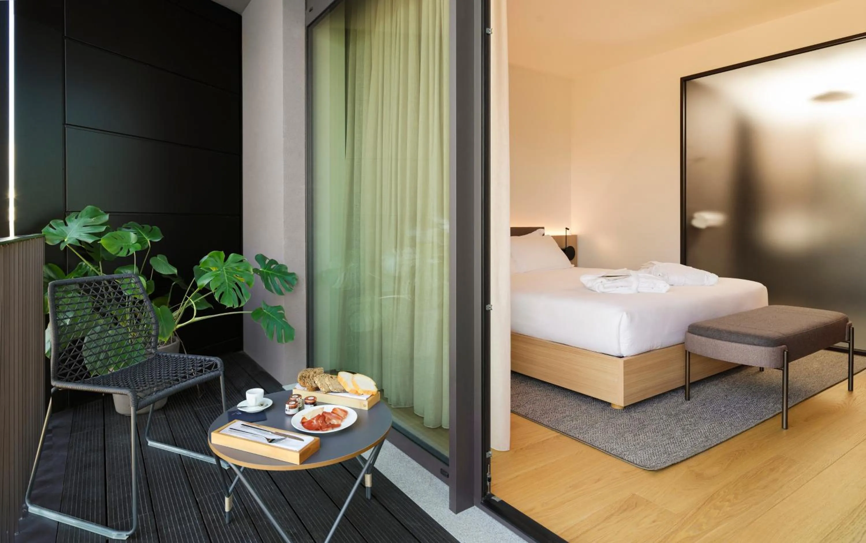 Bed in Le Fucine Hotel