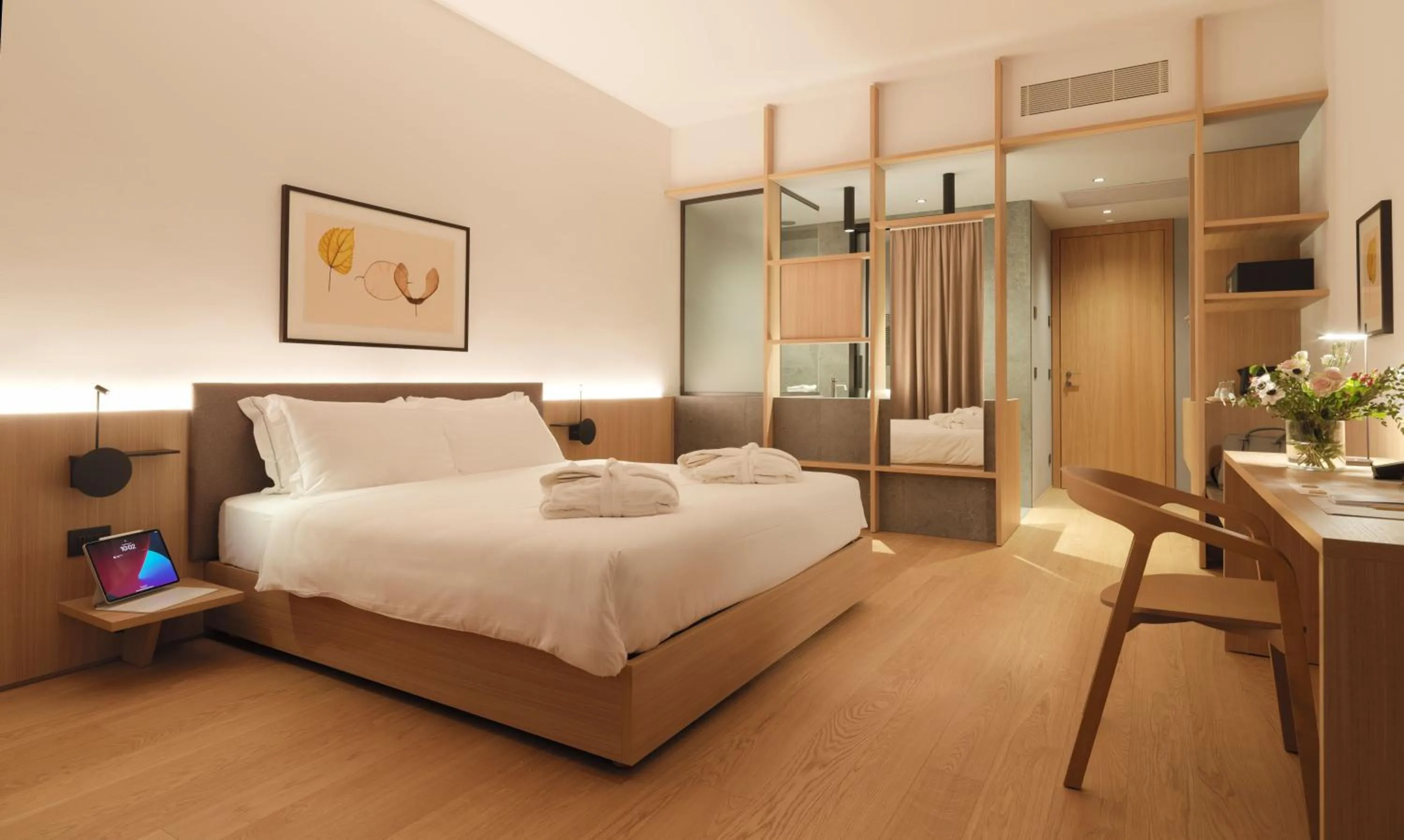 Bed in Le Fucine Hotel