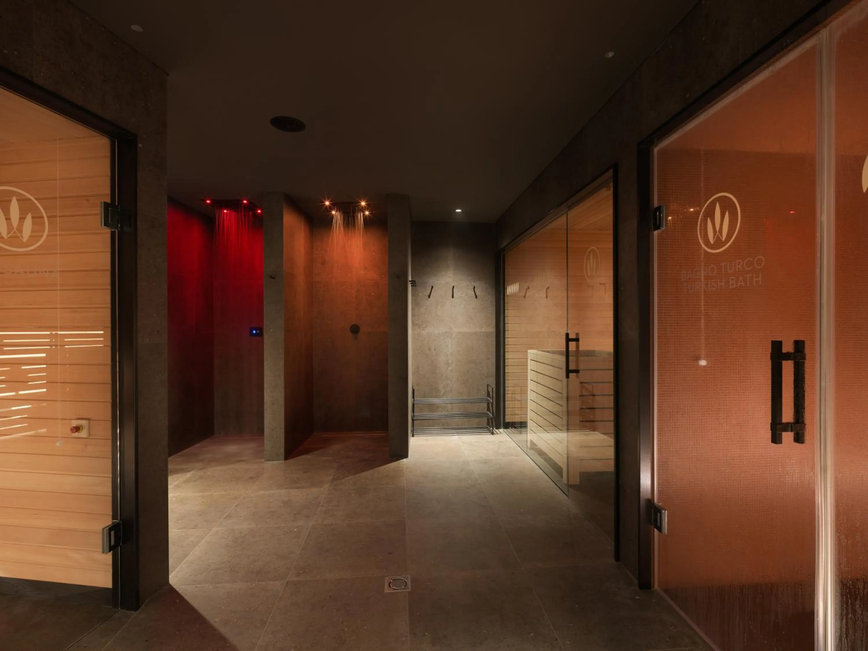Sauna in Le Fucine Hotel