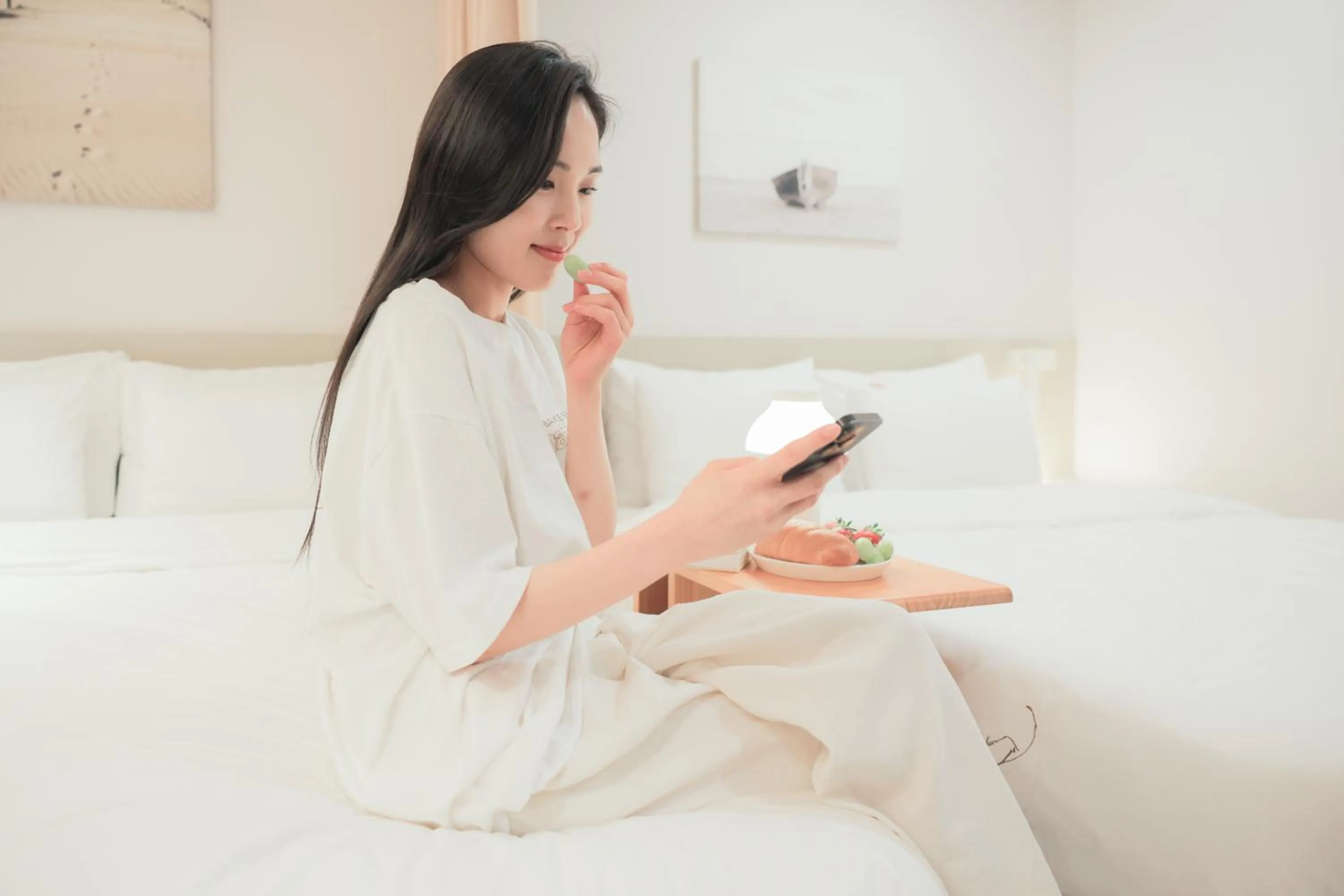 Bed in Nomad Aank Hotel Gumi