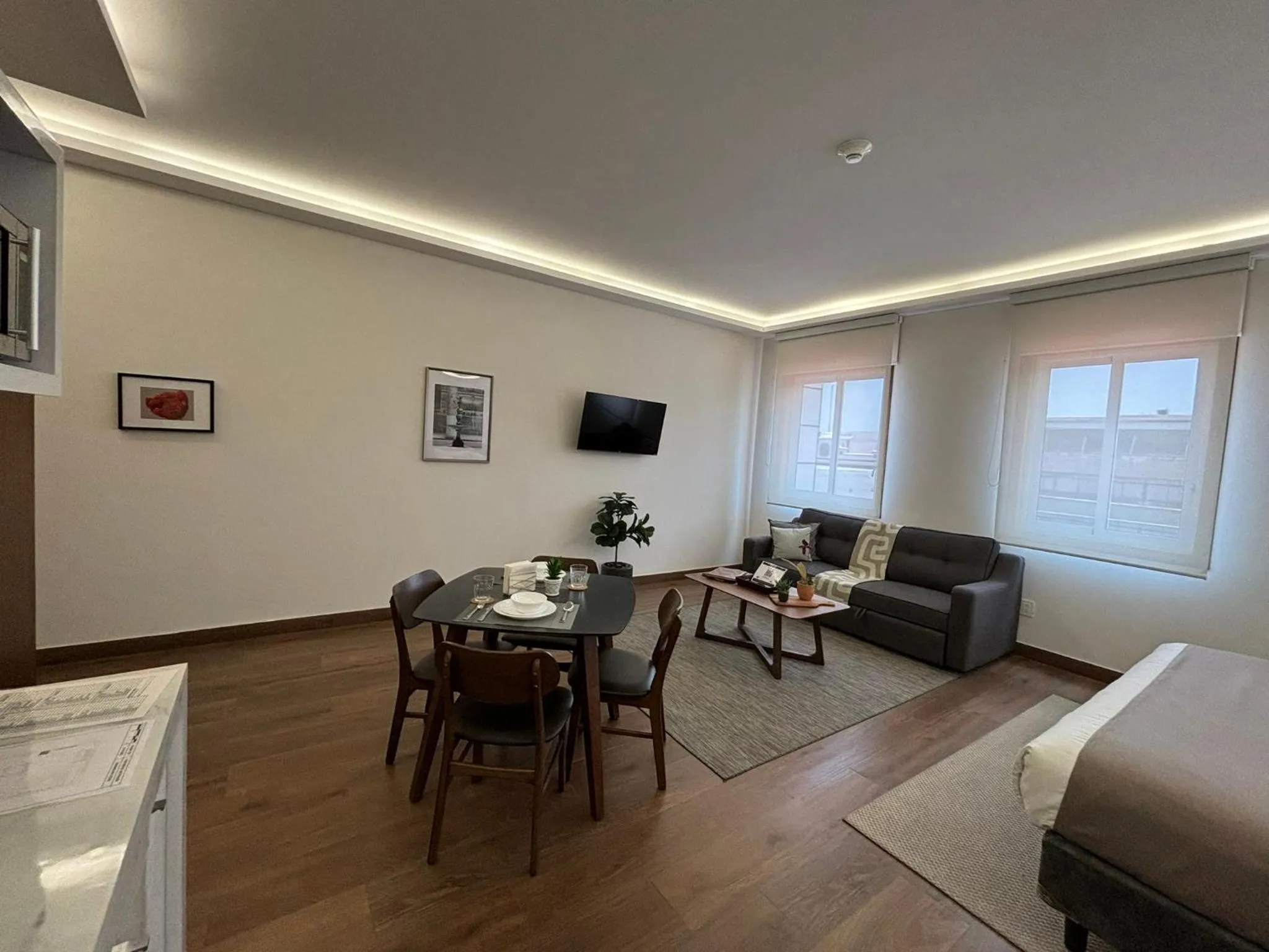 TV and multimedia, Bed in Casa Herrmann Suites