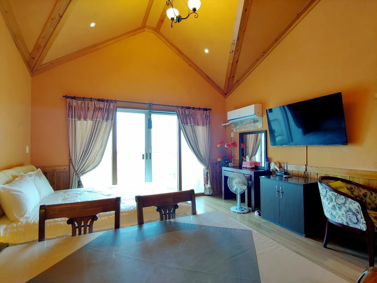 Bed in Herb in Pension