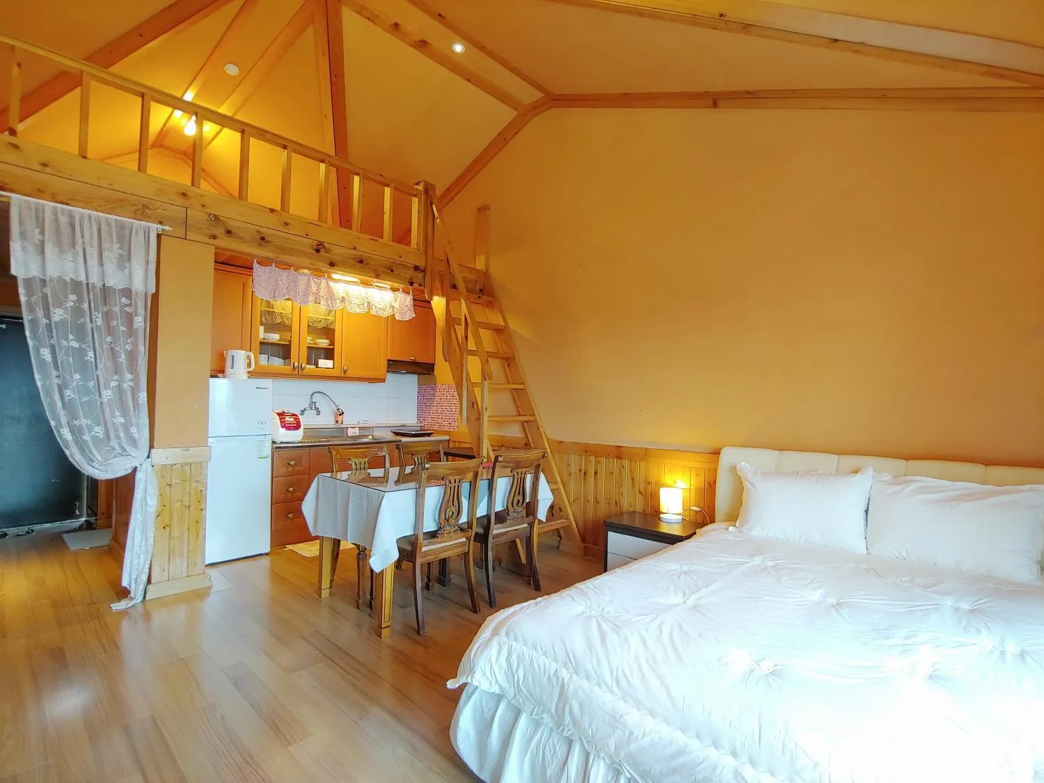 Bed in Herb in Pension