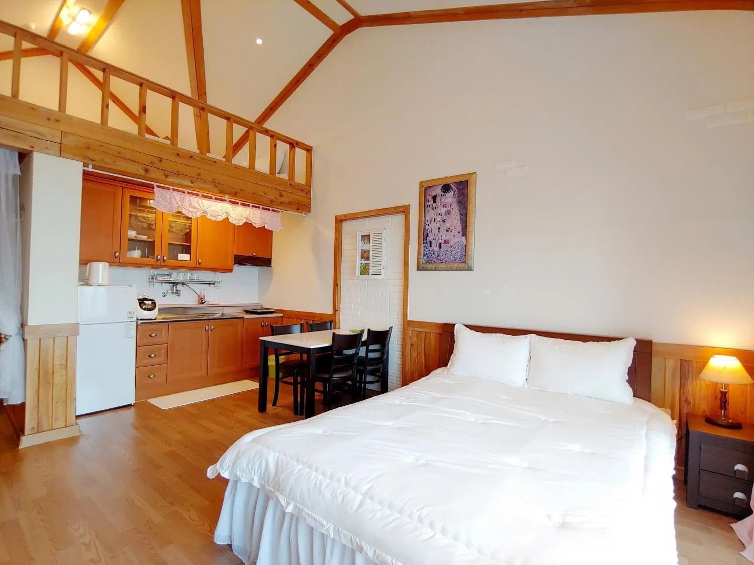 Bed in Herb in Pension