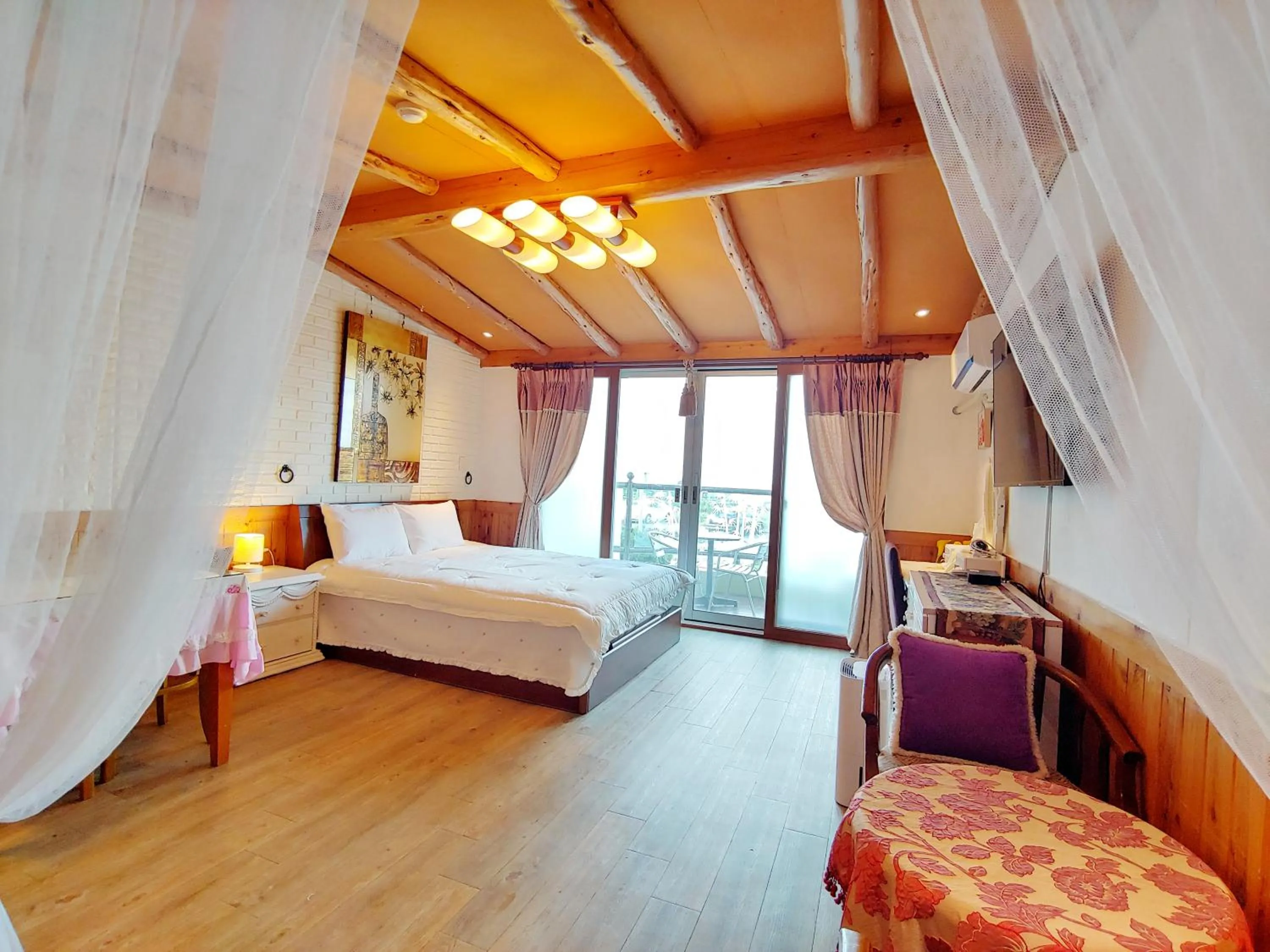 Bed in Herb in Pension