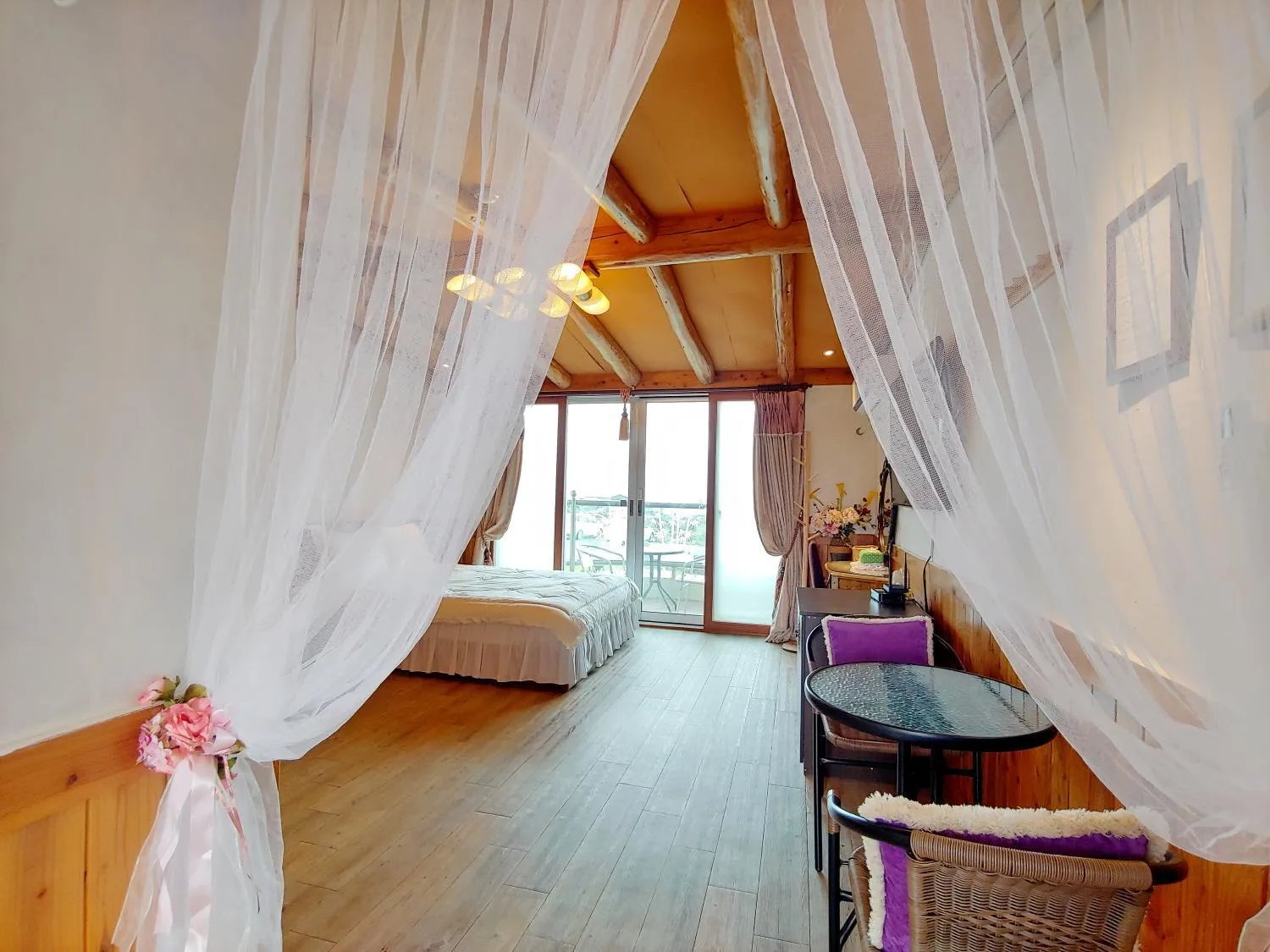 Bed in Herb in Pension