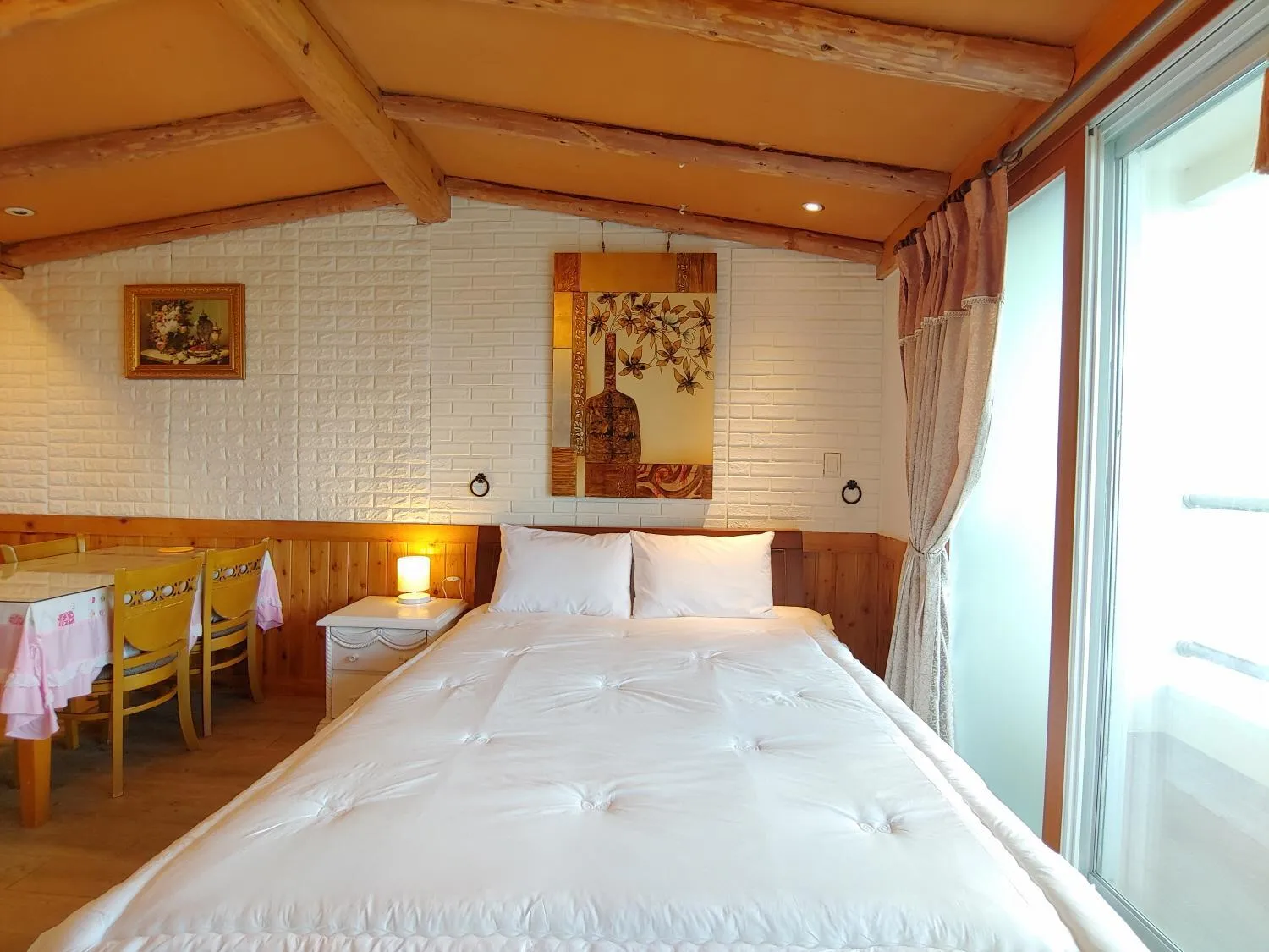 Bed in Herb in Pension