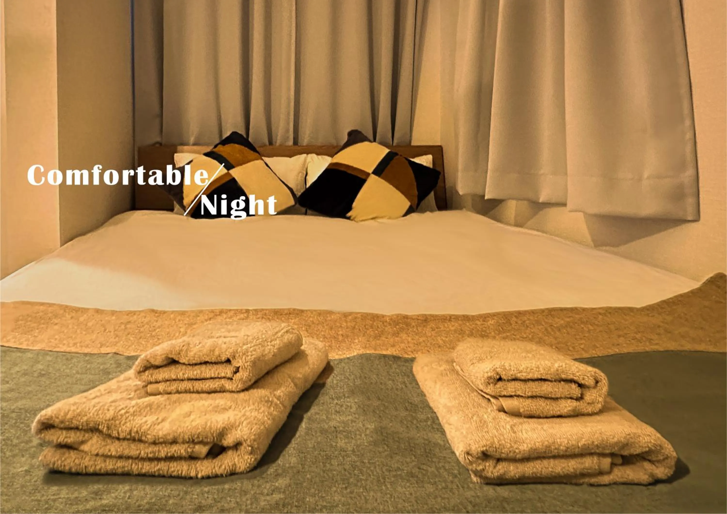 Bed in nestay suite tokyo ikebukuro