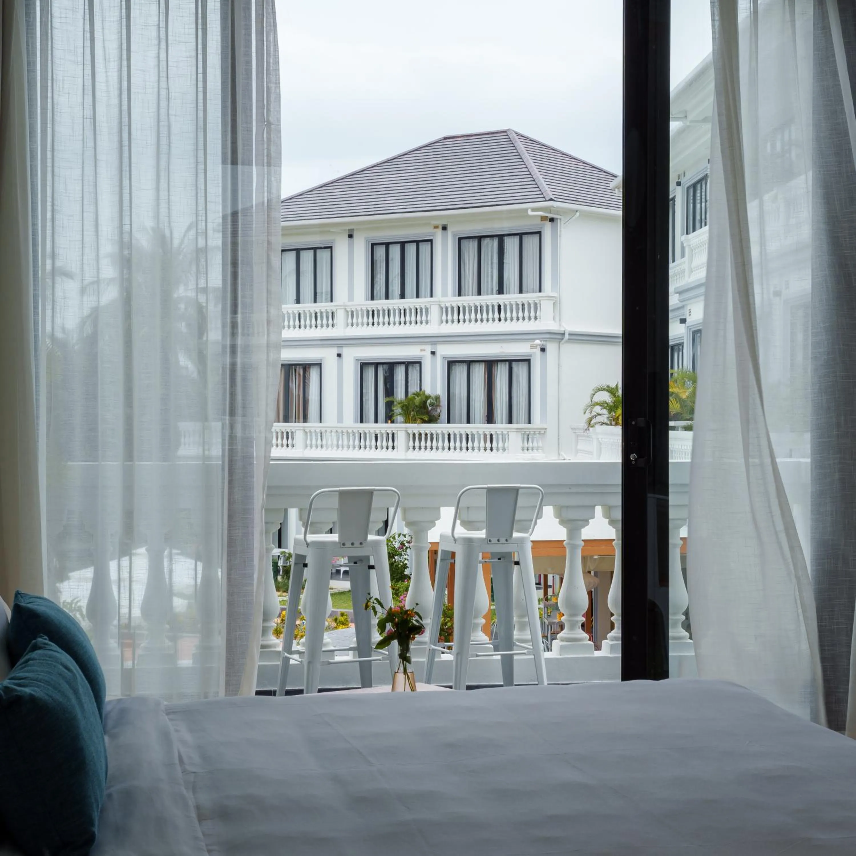 View (from property/room), Bed in Moodhoian Riverside Resort & Spa