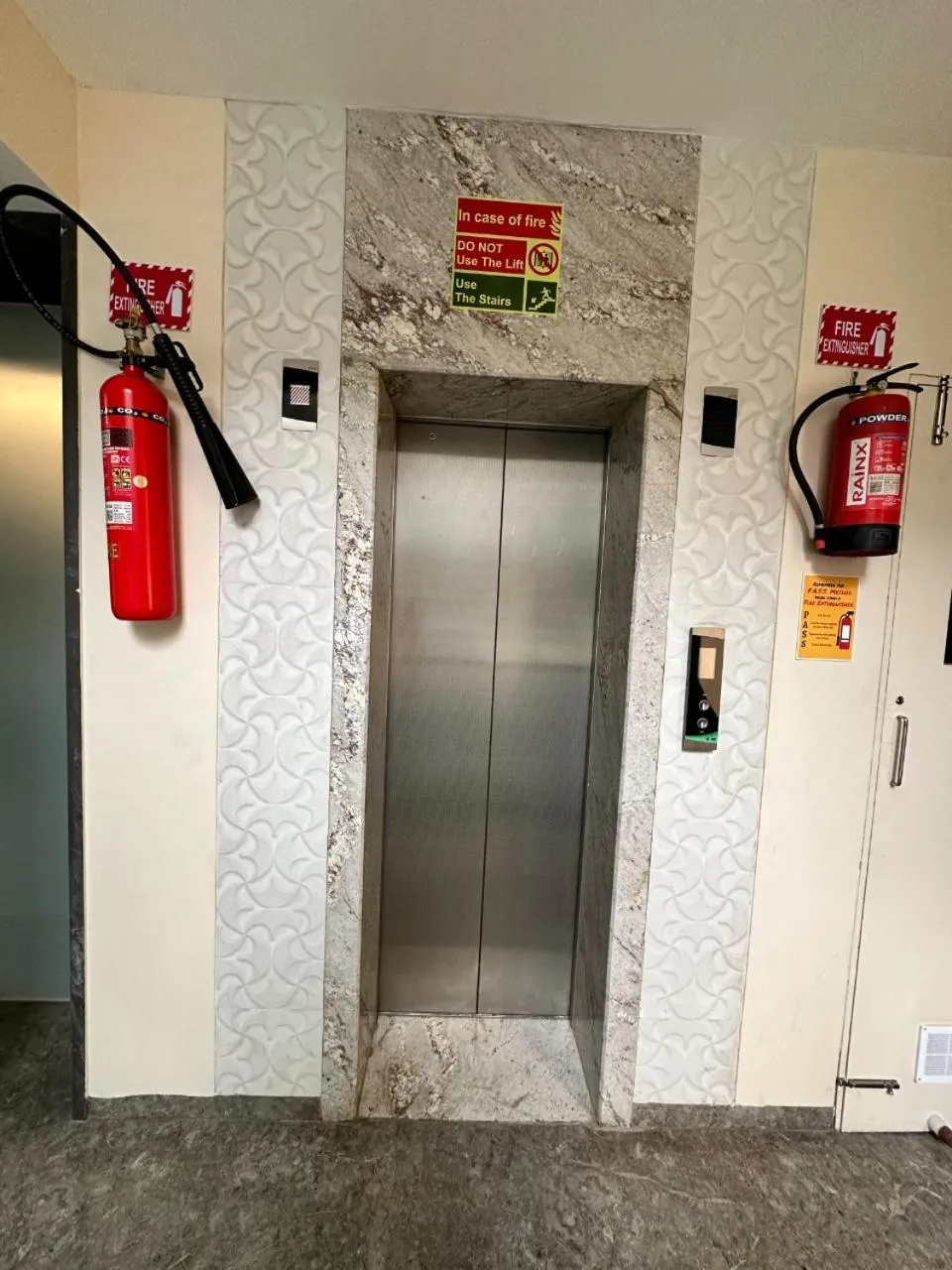 elevator in Hotel Pinaka Inn