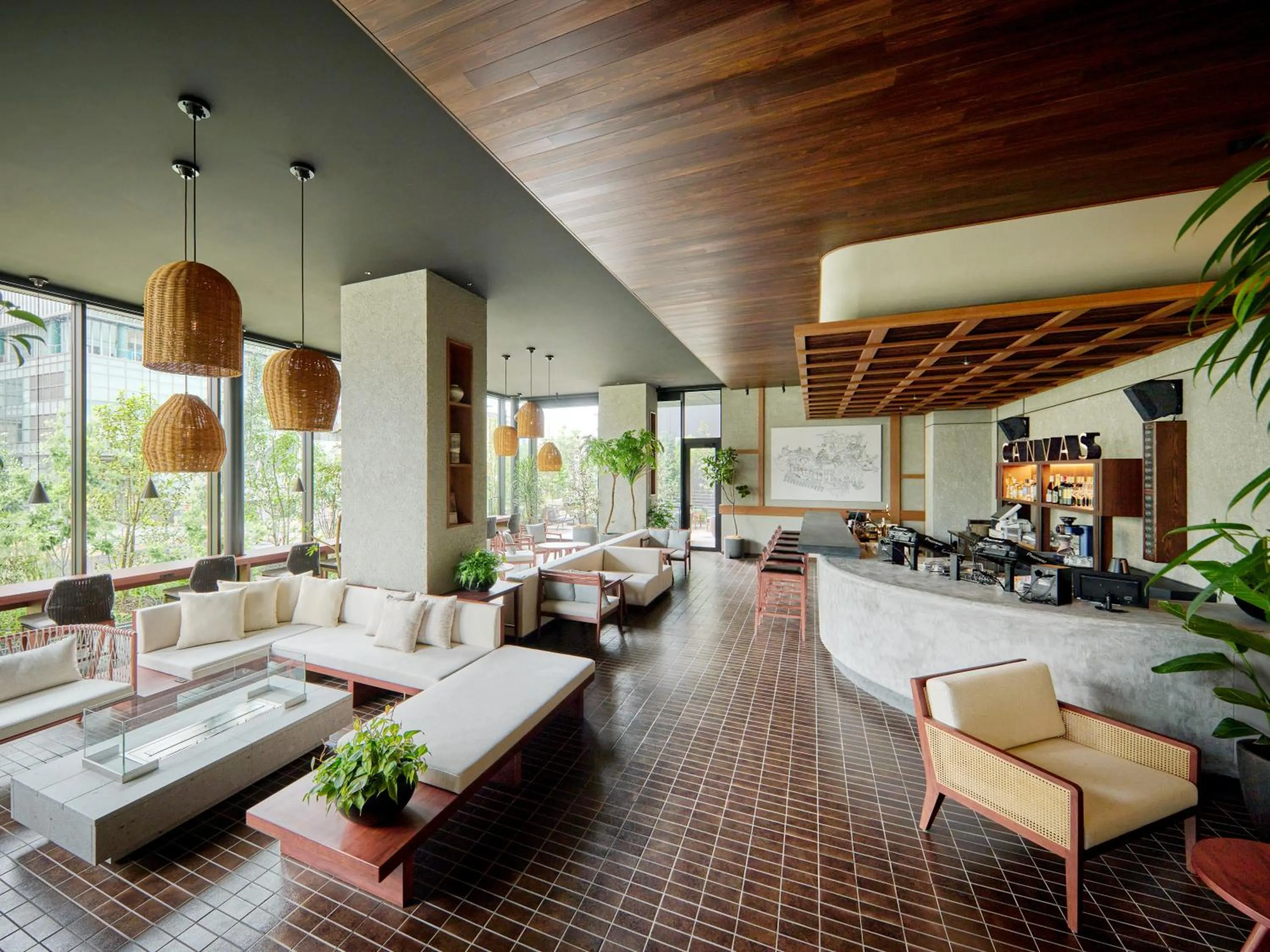 Lounge or bar in The Royal Park Canvas Fukuoka Nakasu