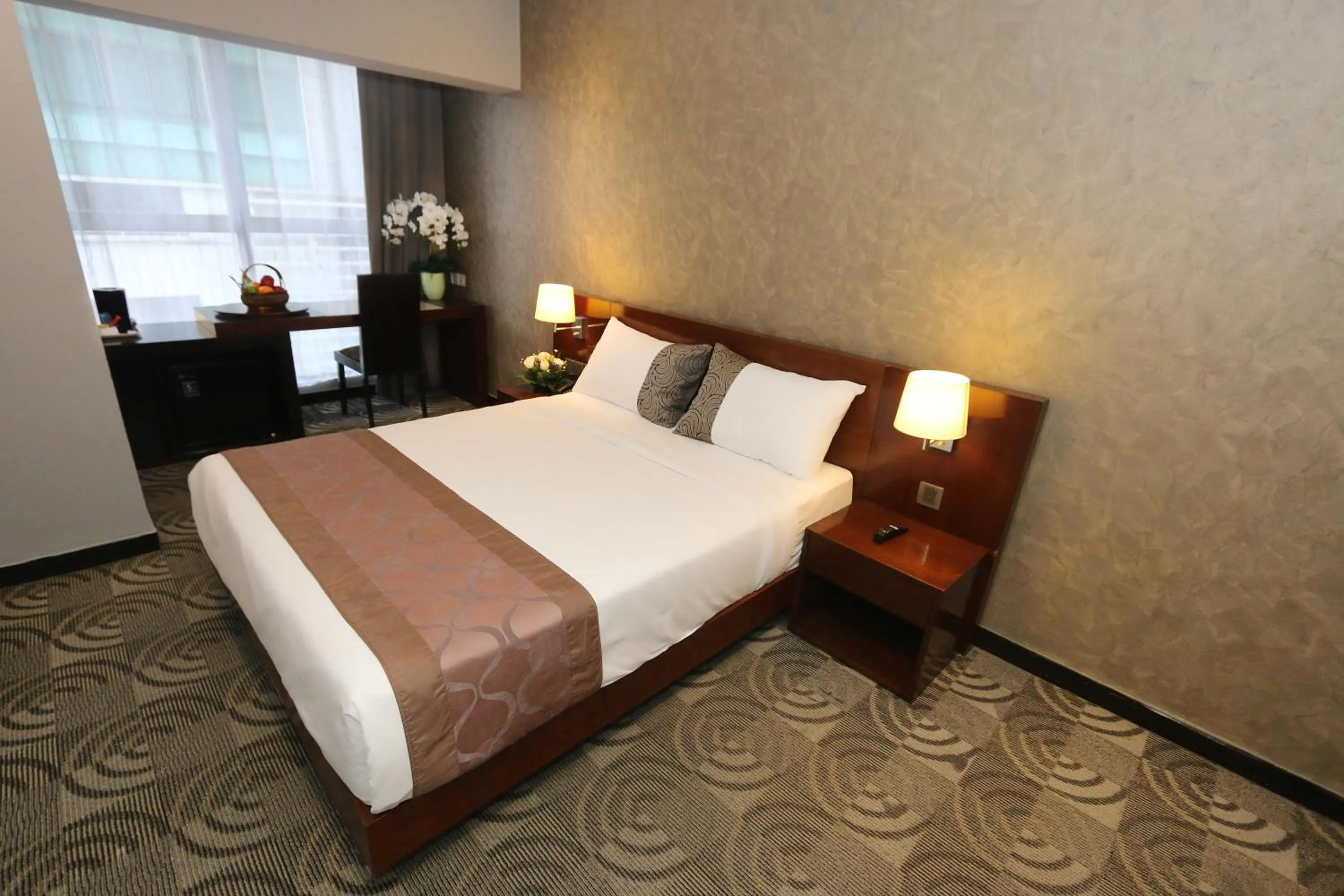 Bed in Metrostar Hotel Kuala Lumpur