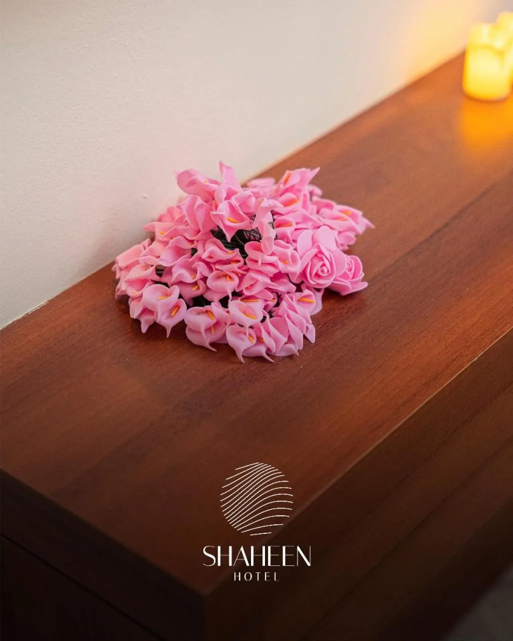 Text overlay in Shaheen Hotel Baghdad