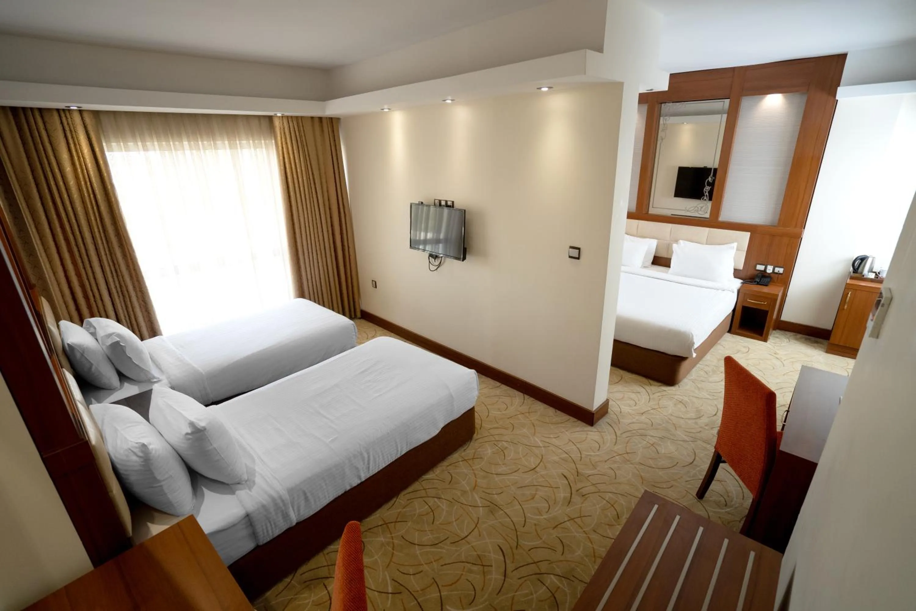 Bed in Shaheen Hotel Baghdad