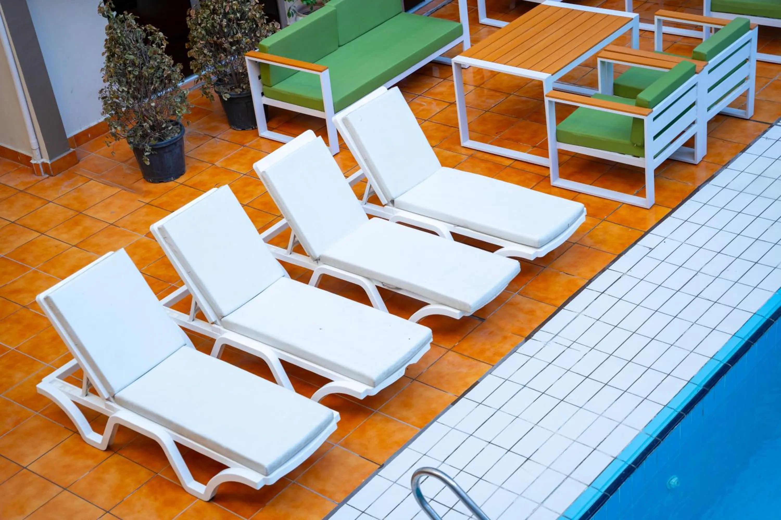 Pool view in Shaheen Hotel Baghdad