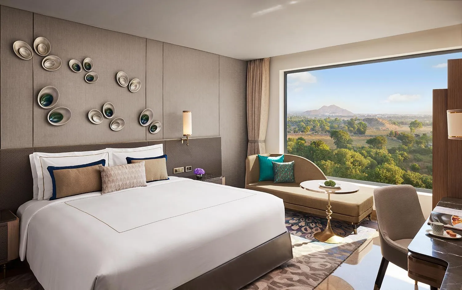 Bed in Taj Amer, Jaipur