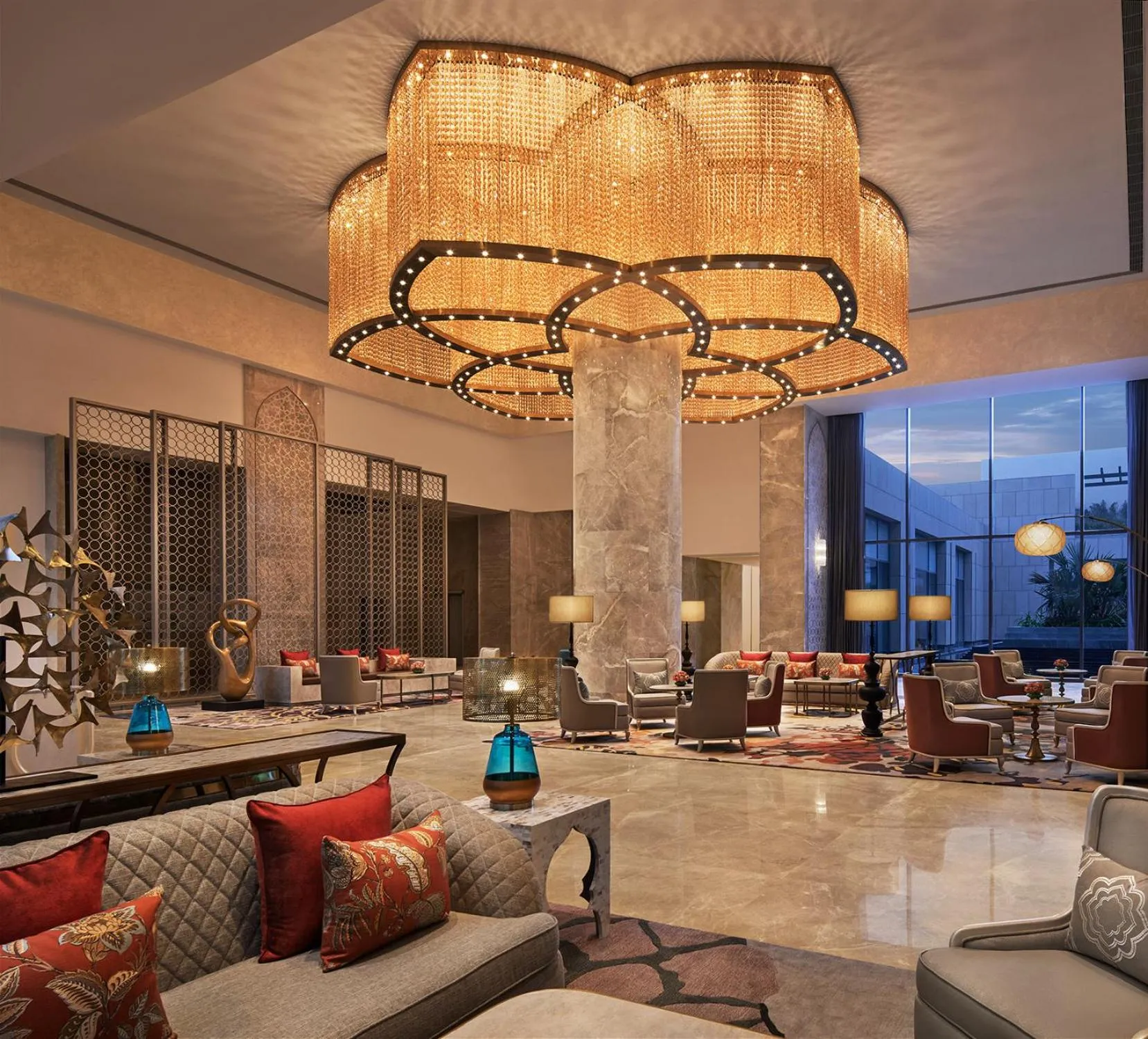 Lobby or reception in Taj Amer, Jaipur