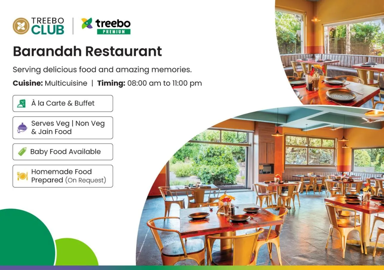 Restaurant/places to eat in Treebo Premium The Memoir, Ramdaspeth