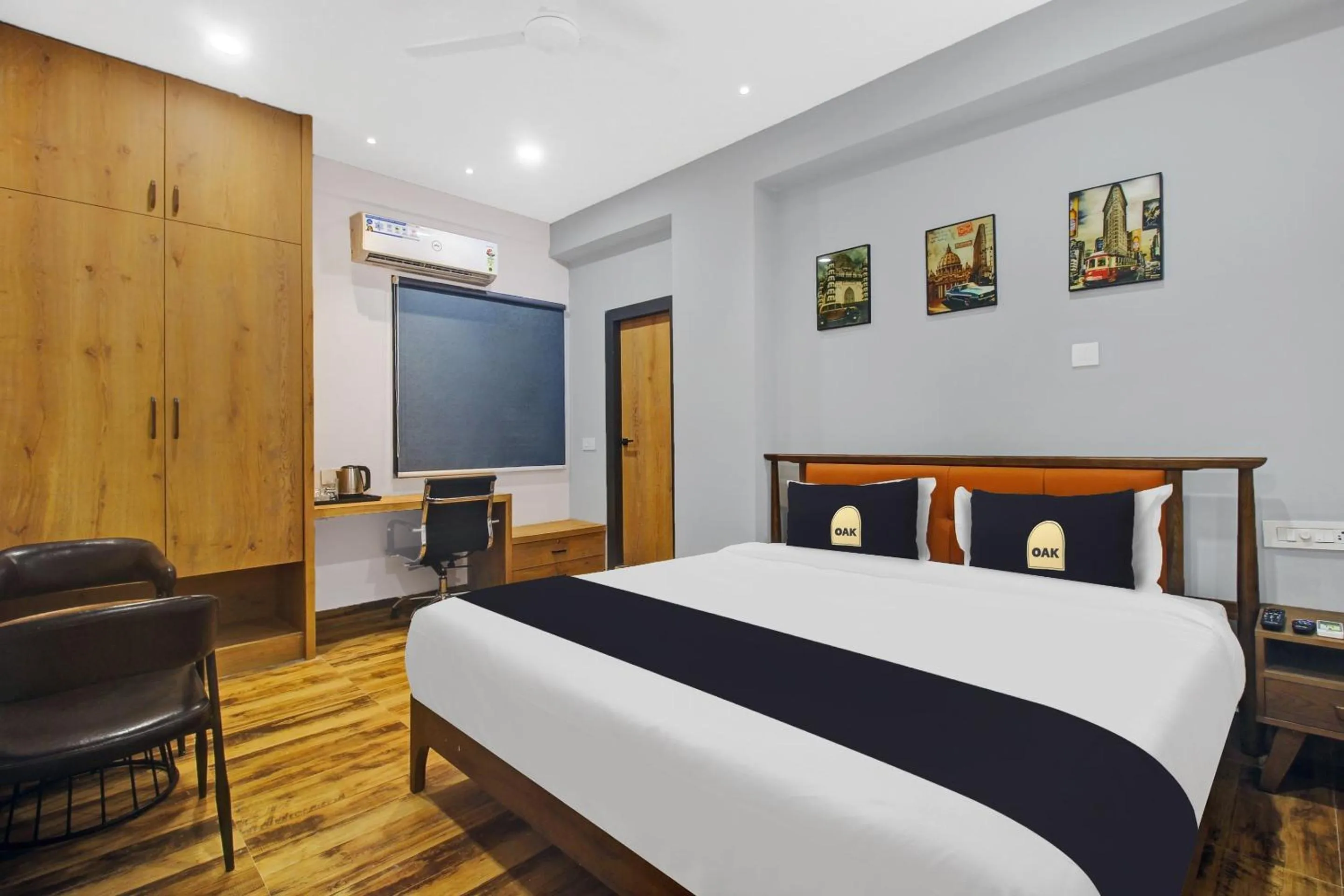Bedroom, Bed in Super Townhouse OAK Hitec City Near Image Hospital