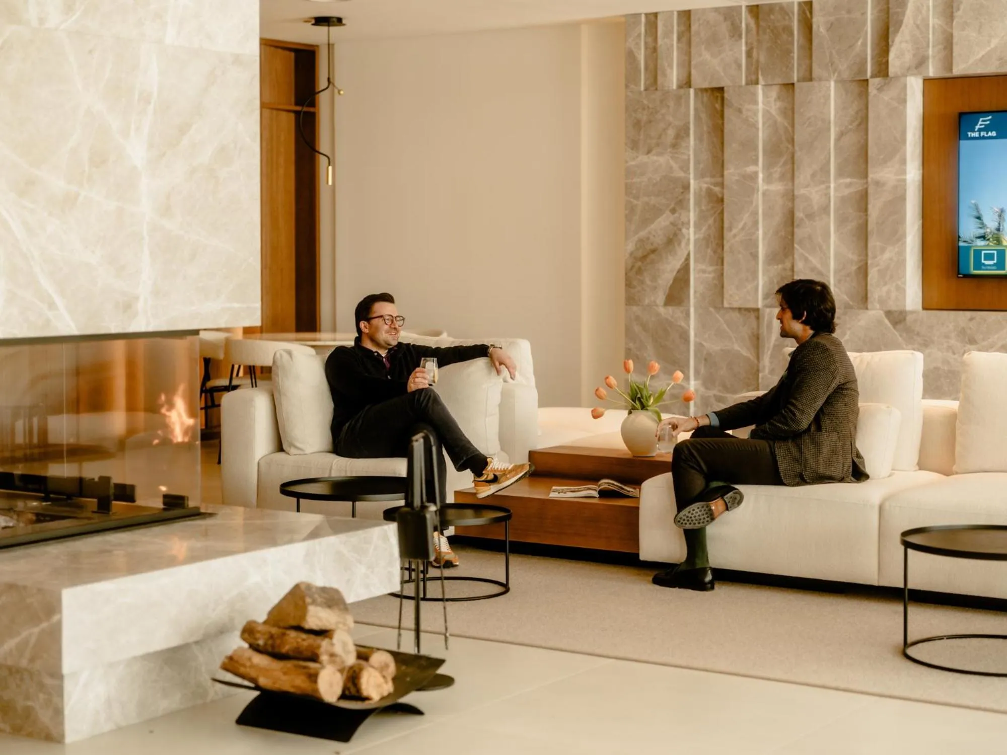 Communal lounge/ TV room in THE FLAG HOTEL Marbella, Estepona Adult Recommended