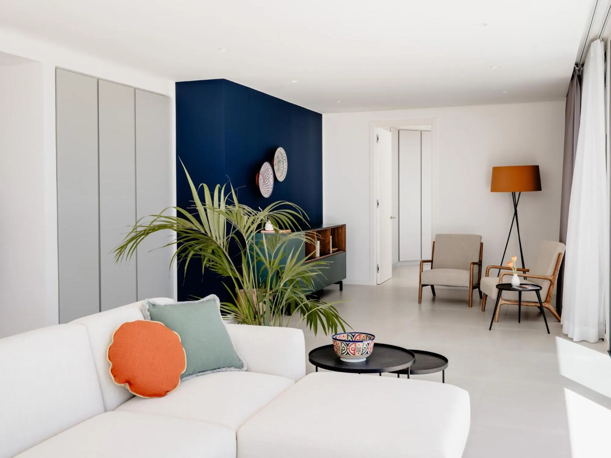 Living room, Bed in THE FLAG HOTEL Marbella, Estepona Adult Recommended