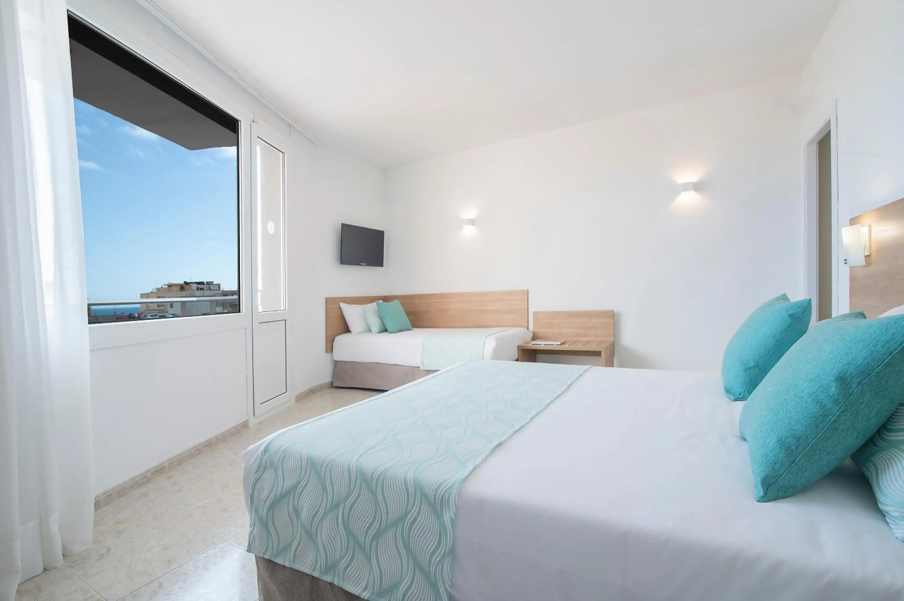 Bedroom, Bed in Hotel Lloret Santa Rosa by Pierre & Vacances