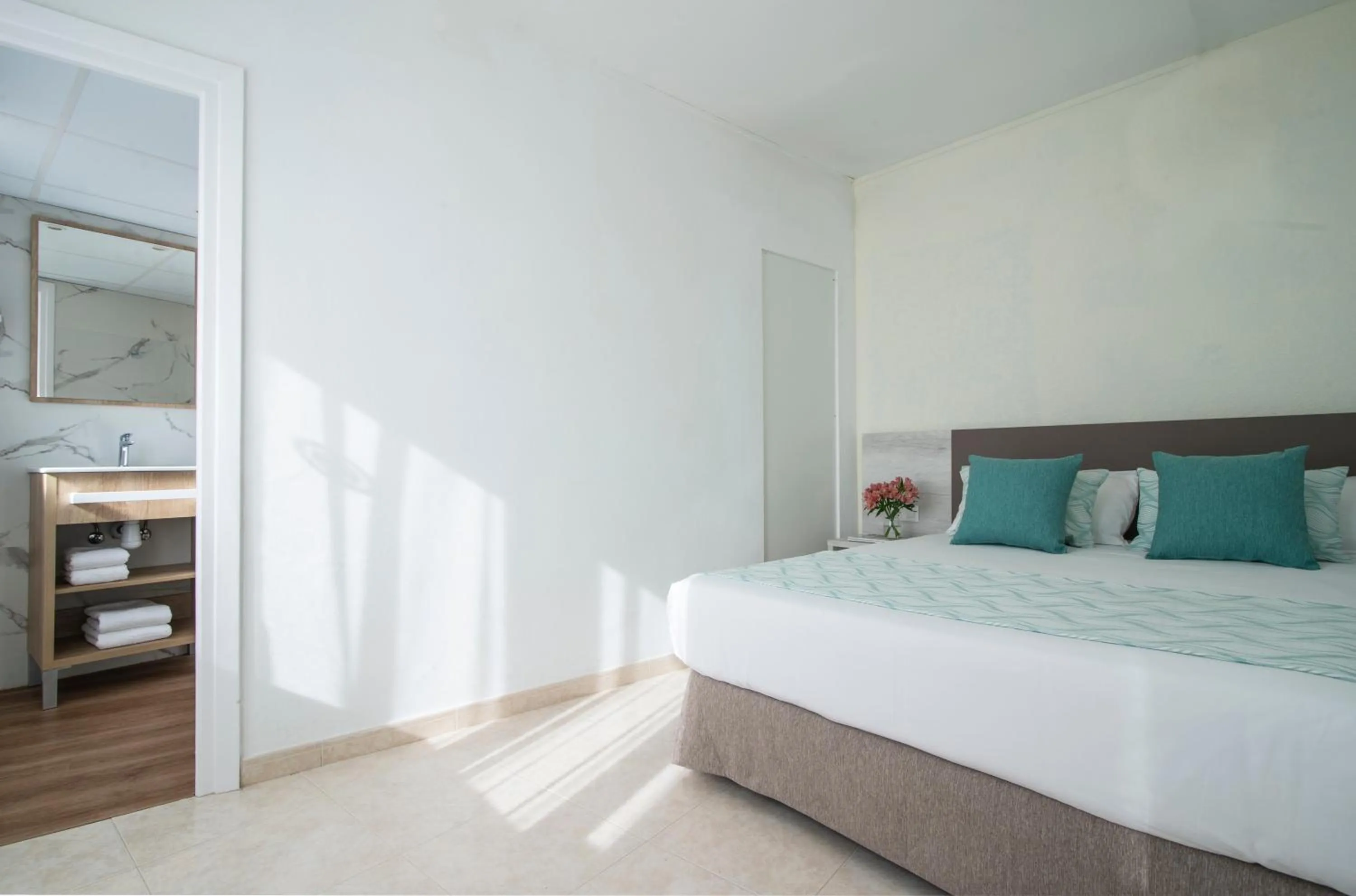 Bedroom, Bed in Hotel Lloret Santa Rosa by Pierre & Vacances