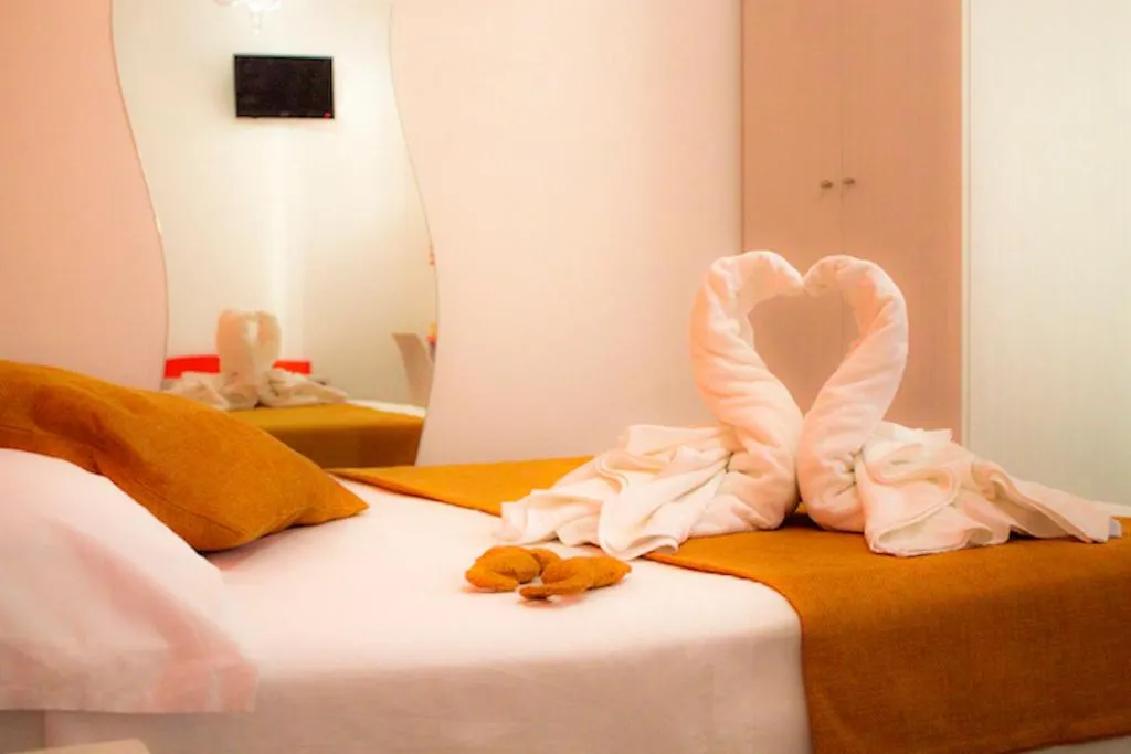 Bed in Hotel Arte Mare