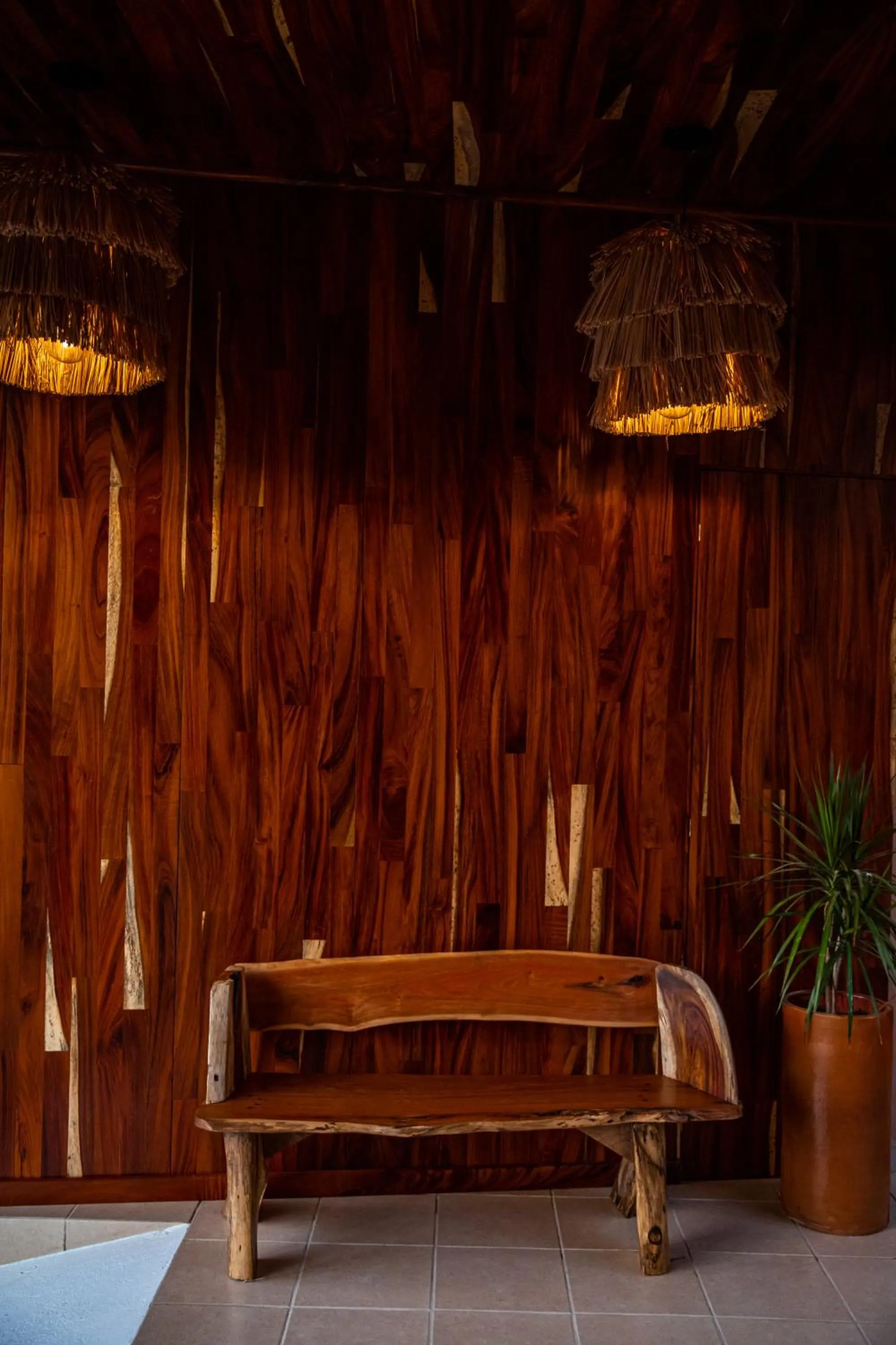 Seating area in Hotel Santa Cruz Punta Zicatela