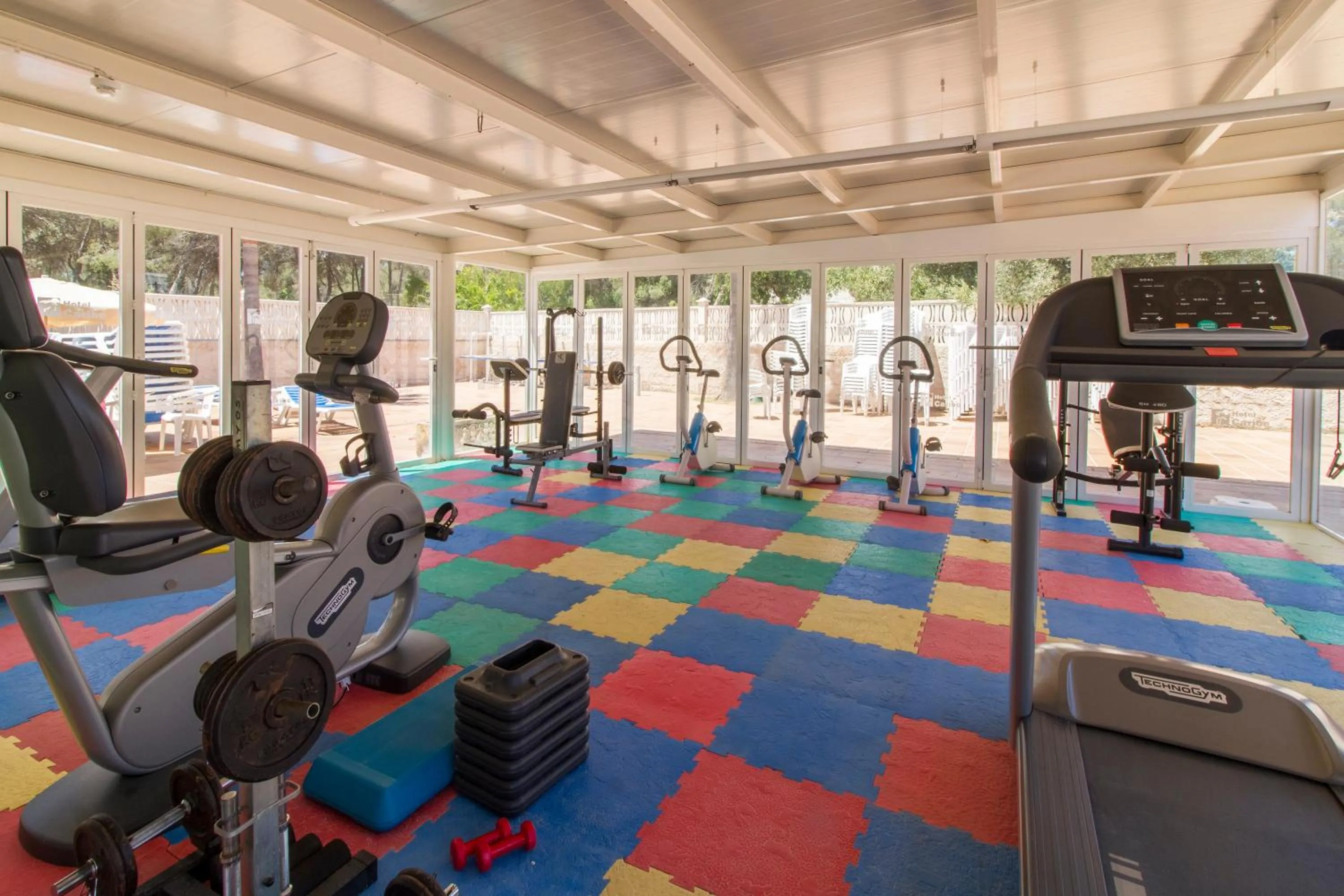 Fitness centre/facilities in Hotel Caribe