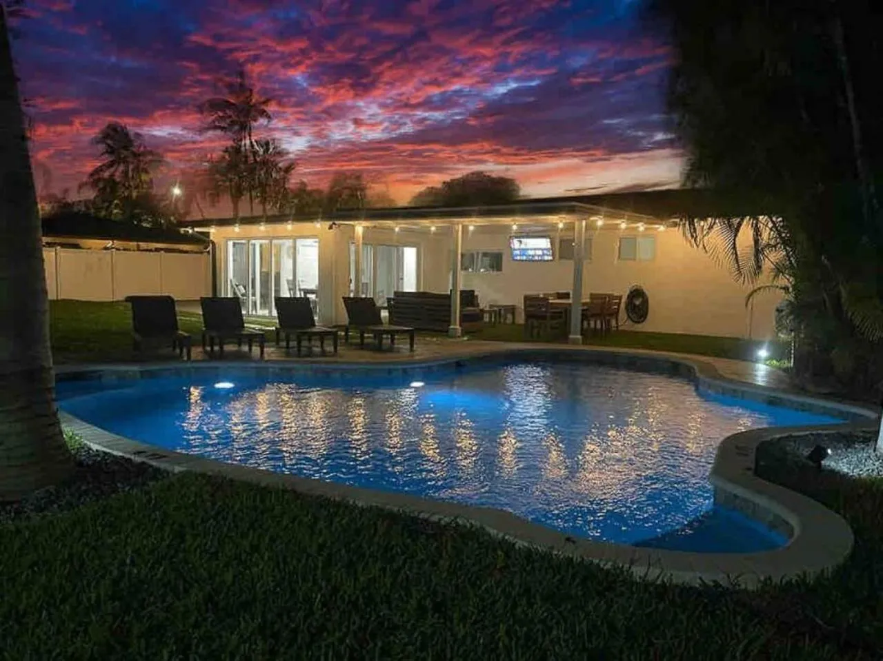 Swimming pool in Delilas Chic 3 Bedroom 2 bath Abode with Heated Pool