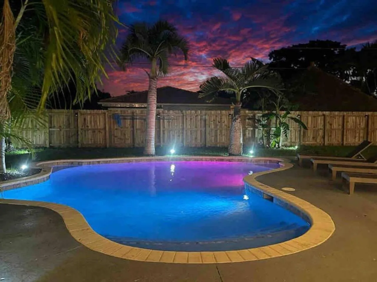 Swimming pool in Delilas Chic 3 Bedroom 2 bath Abode with Heated Pool