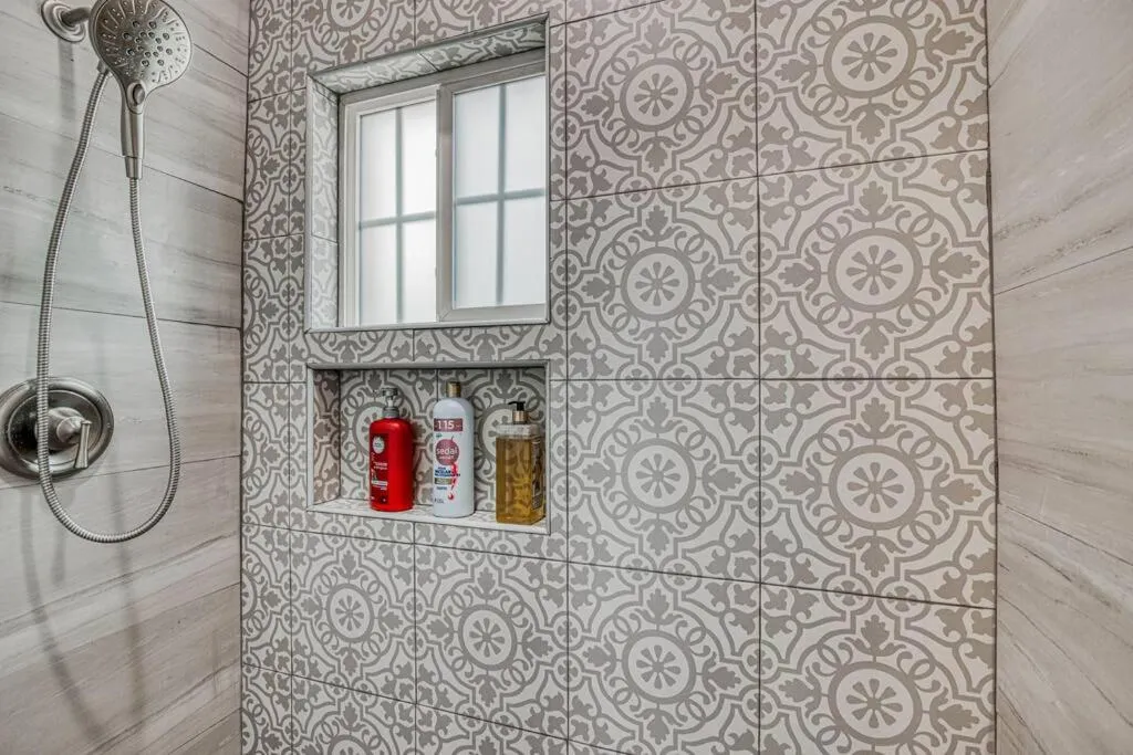 Shower in My Cozy Duplex B in the heart of West Side