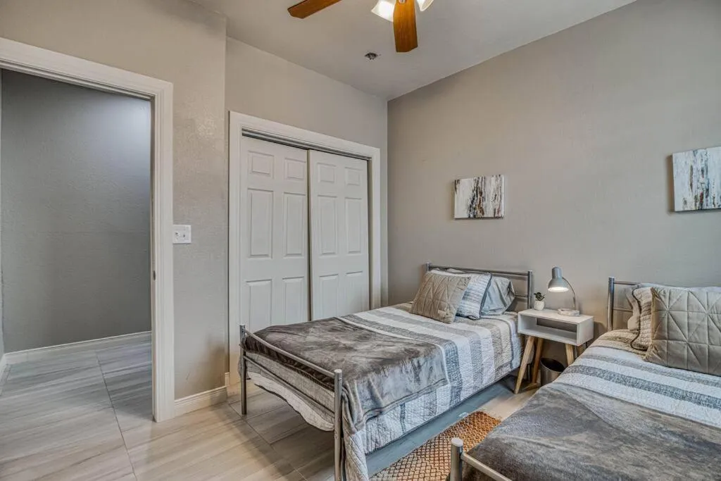 Bed in My Cozy Duplex B in the heart of West Side