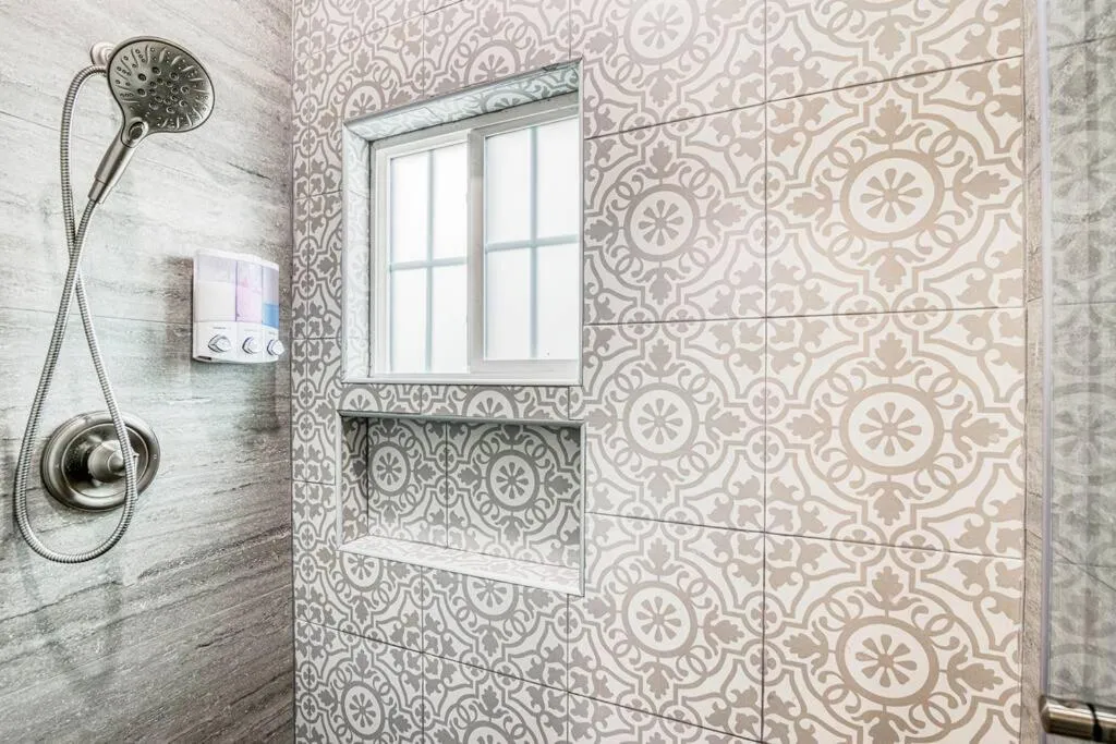 Shower in My Cozy Duplex B in the heart of West Side