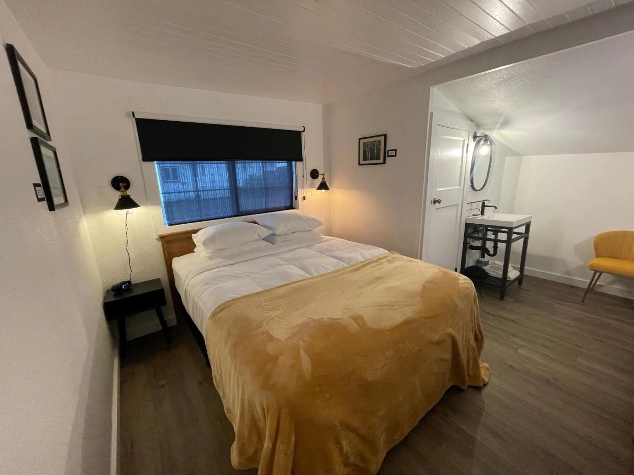 Bed in The Seaview Cottages