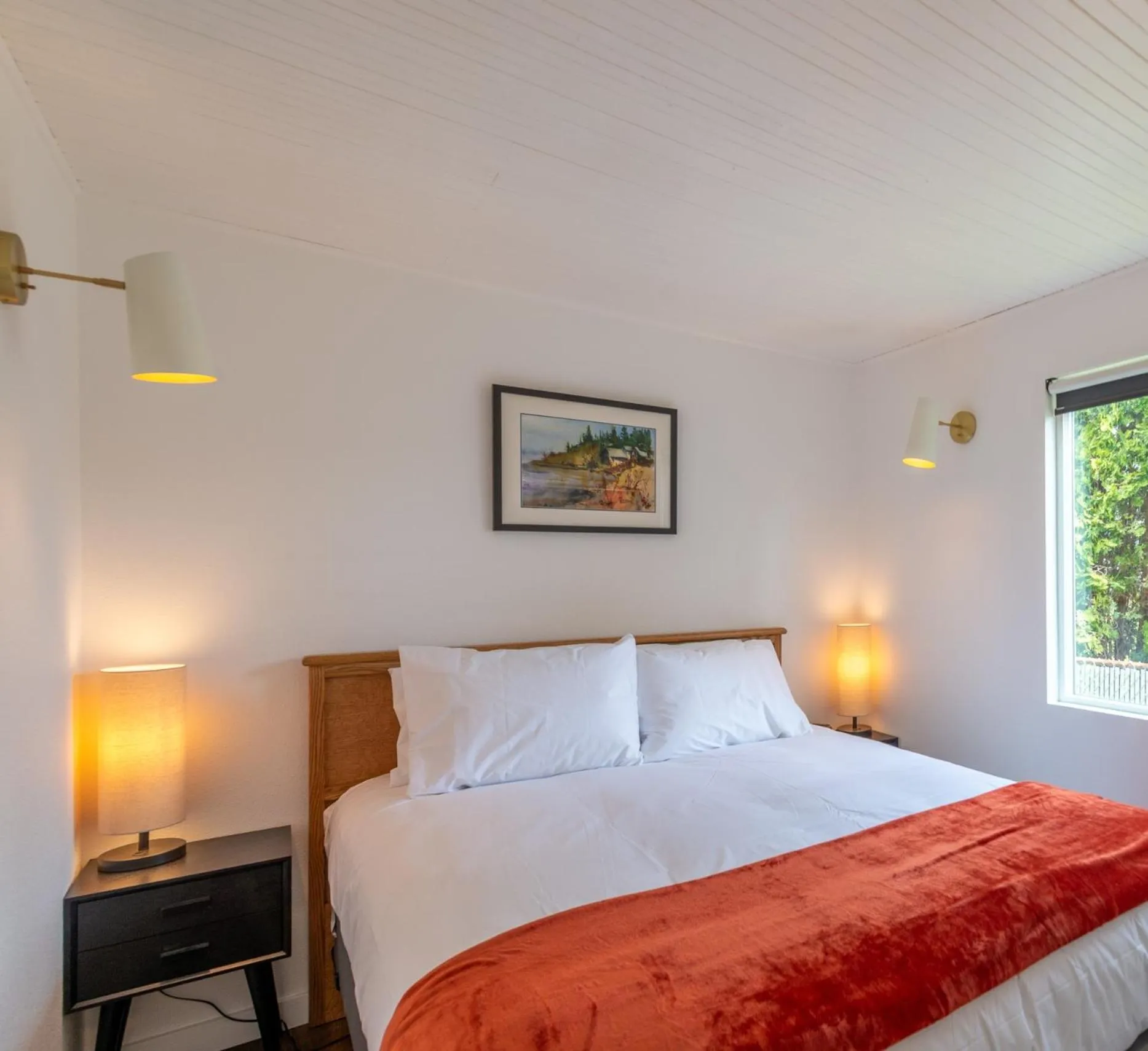 Bed in The Seaview Cottages