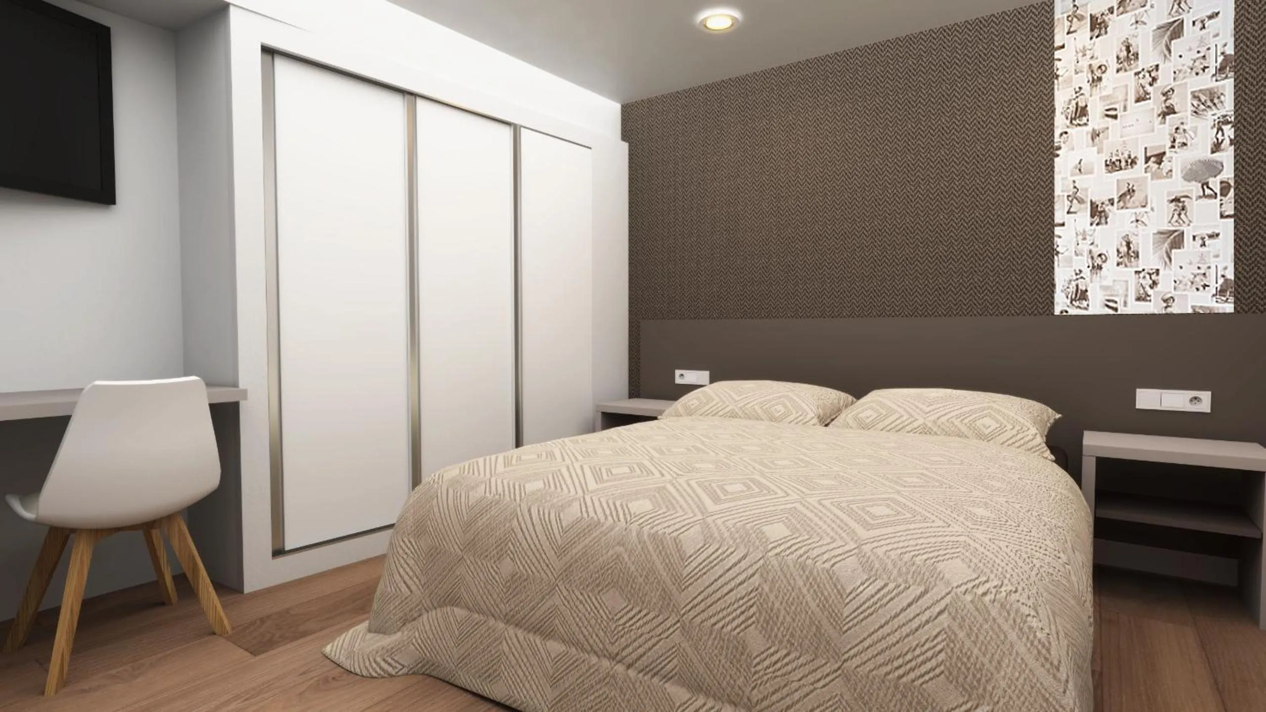 Bed in Climia 2Sleep Apartments