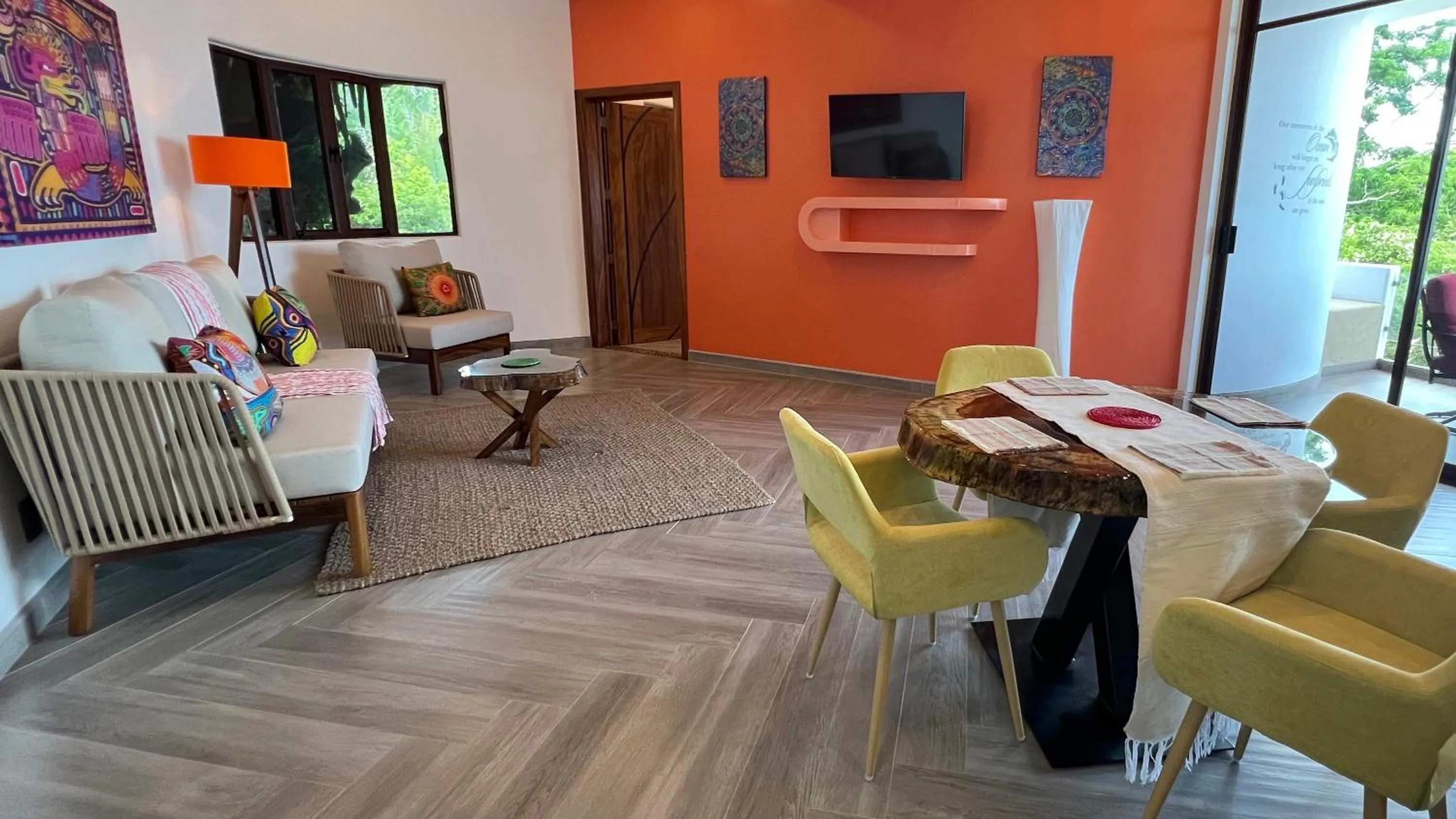 Living room in Sunset Island Villas Riviera Nayarit