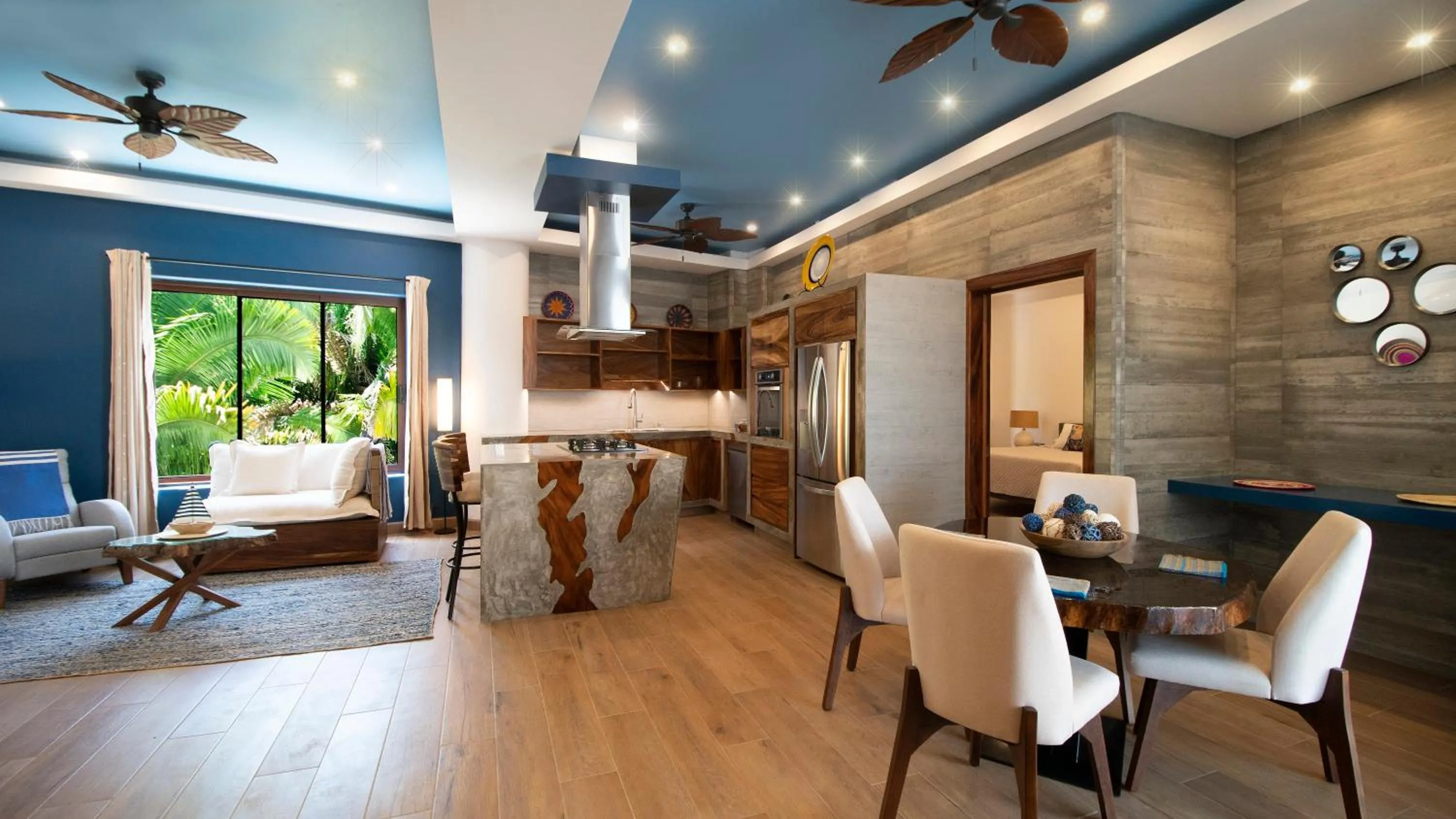 Living room in Sunset Island Villas Riviera Nayarit